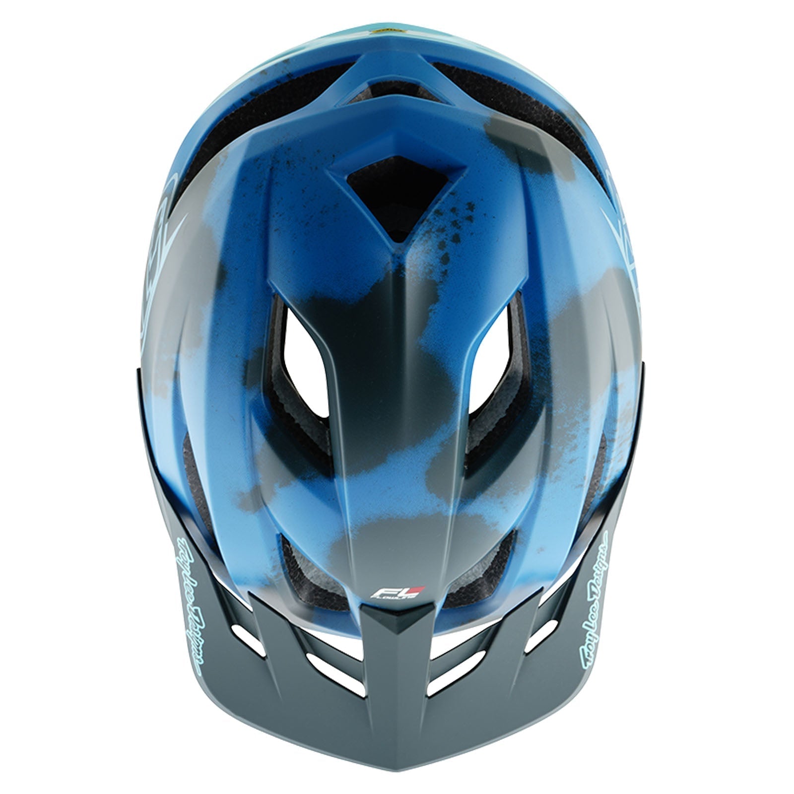TLD Flowline SE Helmet W/MIPS Badge Camo Blue