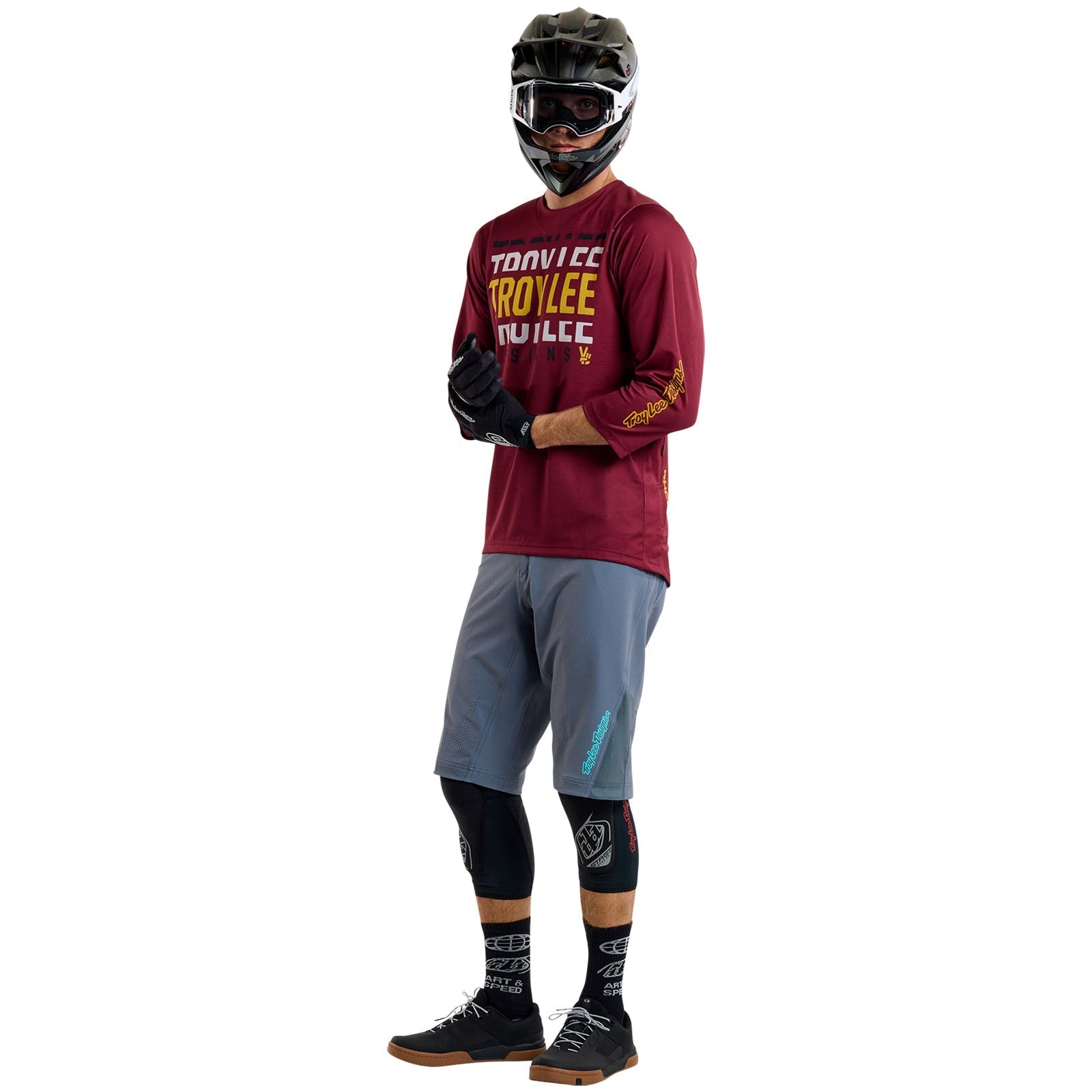 TLD Ruckus 3/4 Jersey Spun Oxblood