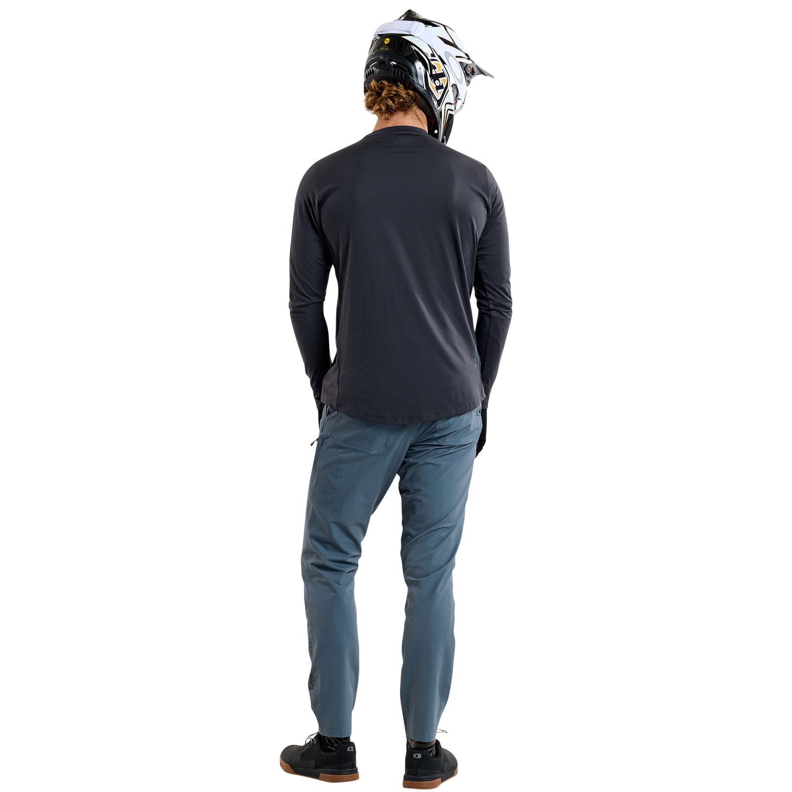 TLD Ruckus Long Sleeve Ride Tee Burn Out Carbon