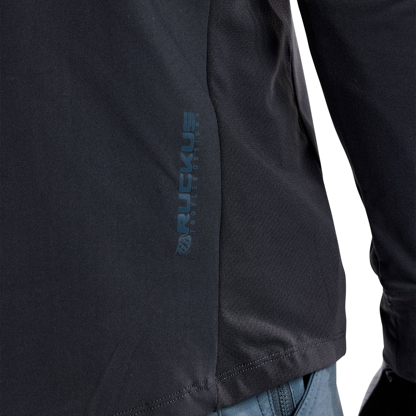 TLD Ruckus Long Sleeve Ride Tee Burn Out Carbon