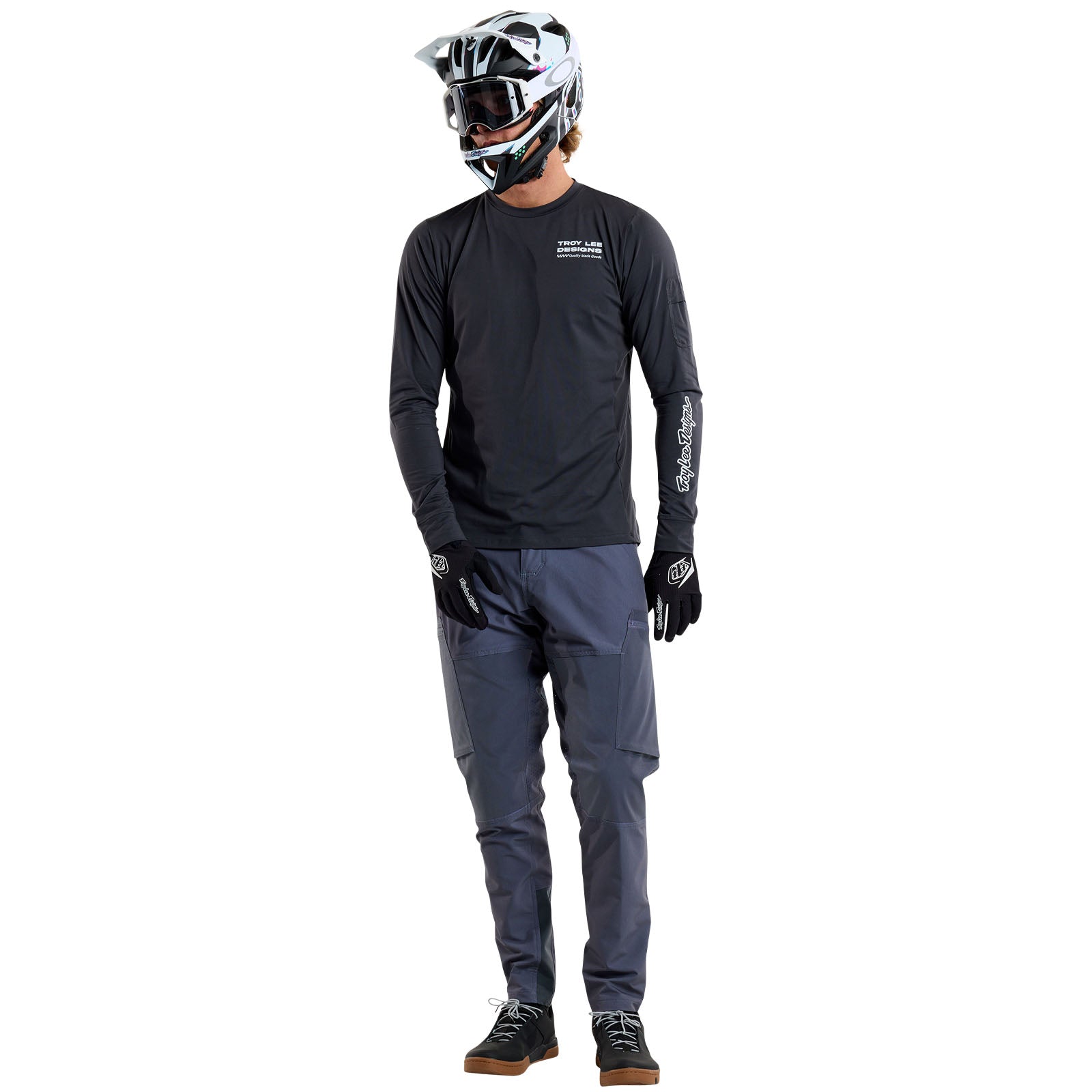 TLD Ruckus Long Sleeve Ride Tee Factory Carbon
