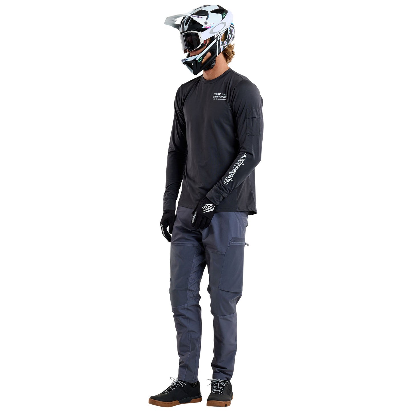 TLD Ruckus Long Sleeve Ride Tee Factory Carbon