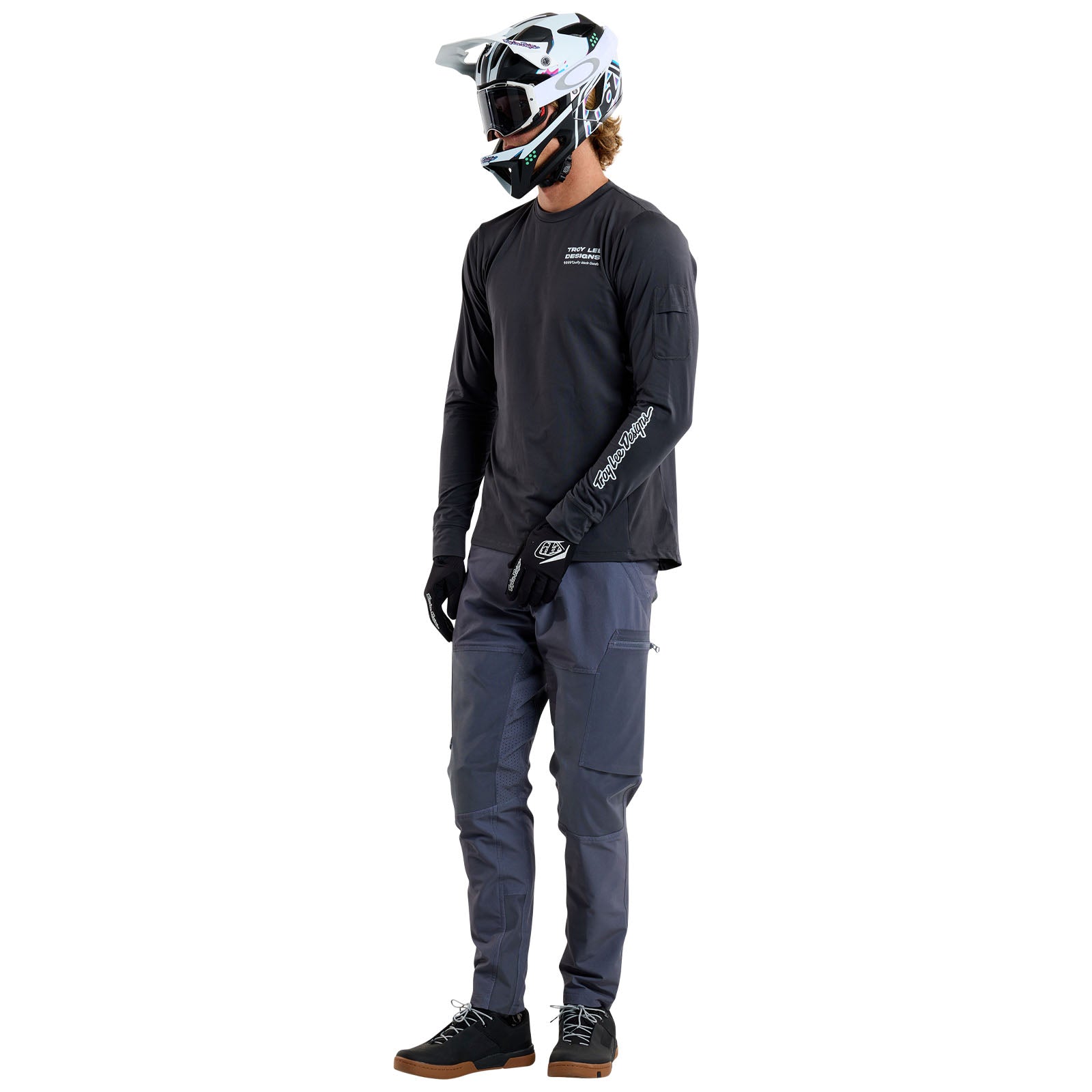 TLD Ruckus Long Sleeve Ride Tee Factory Carbon