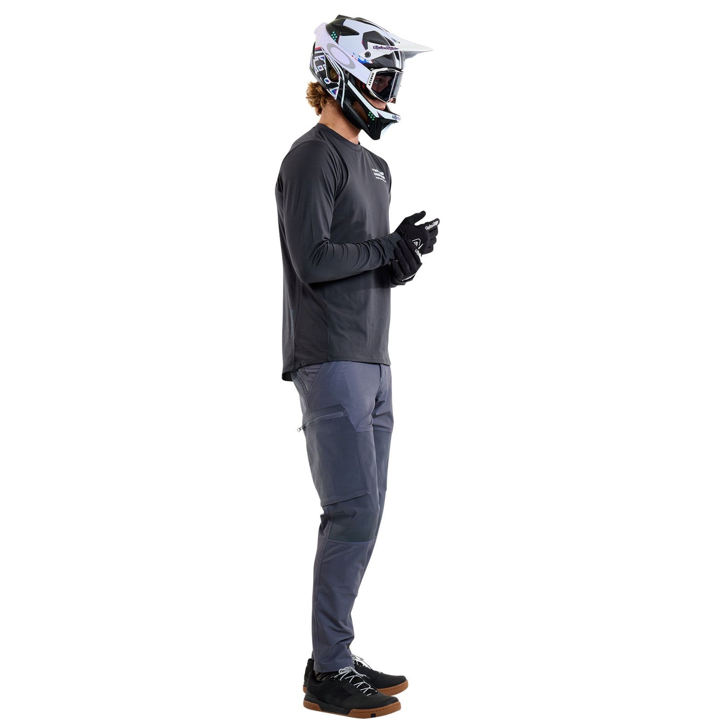 TLD Ruckus Long Sleeve Ride Tee Factory Carbon