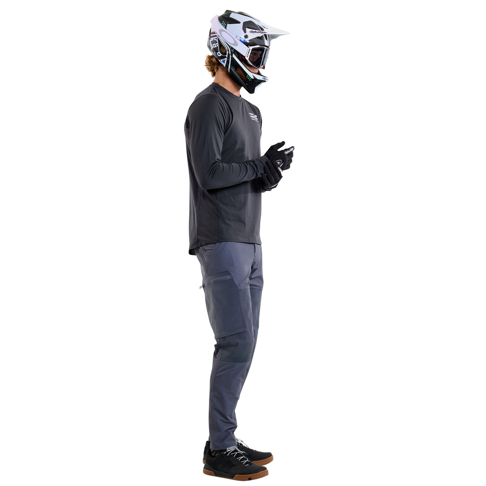 TLD Ruckus Long Sleeve Ride Tee Factory Carbon