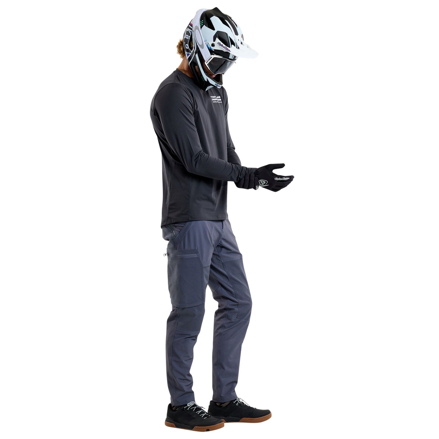 TLD Ruckus Long Sleeve Ride Tee Factory Carbon