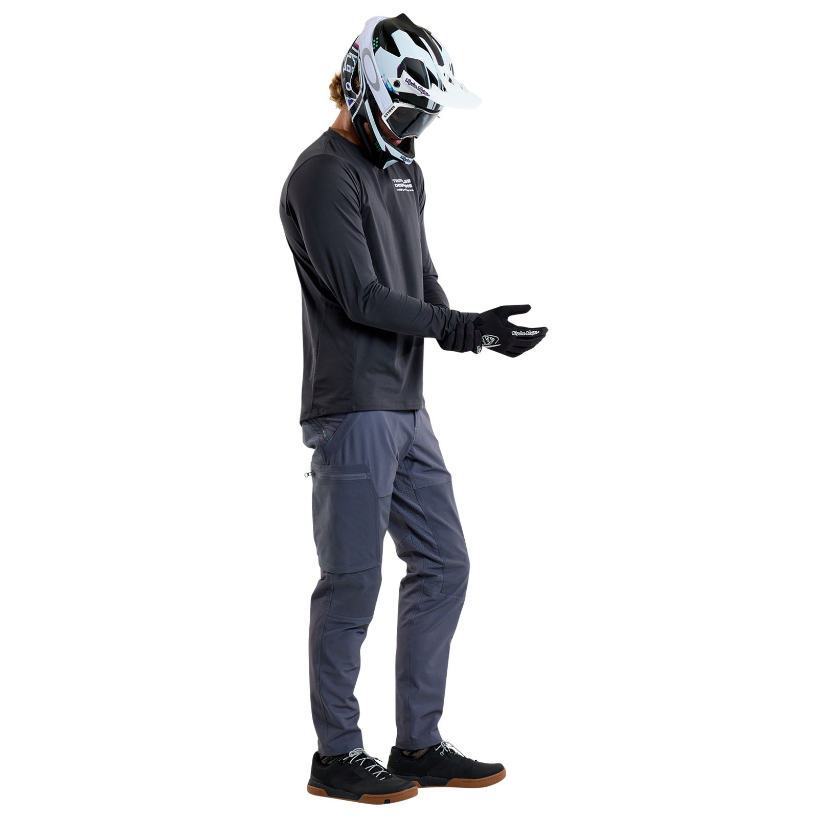 TLD Ruckus Long Sleeve Ride Tee Factory Carbon