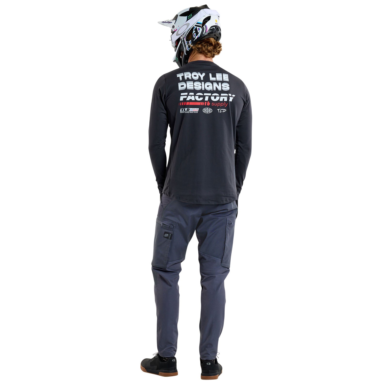 TLD Ruckus Long Sleeve Ride Tee Factory Carbon