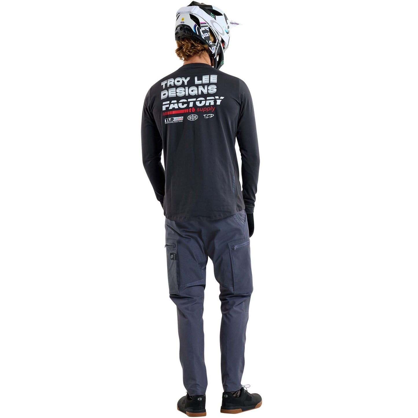 TLD Ruckus Long Sleeve Ride Tee Factory Carbon