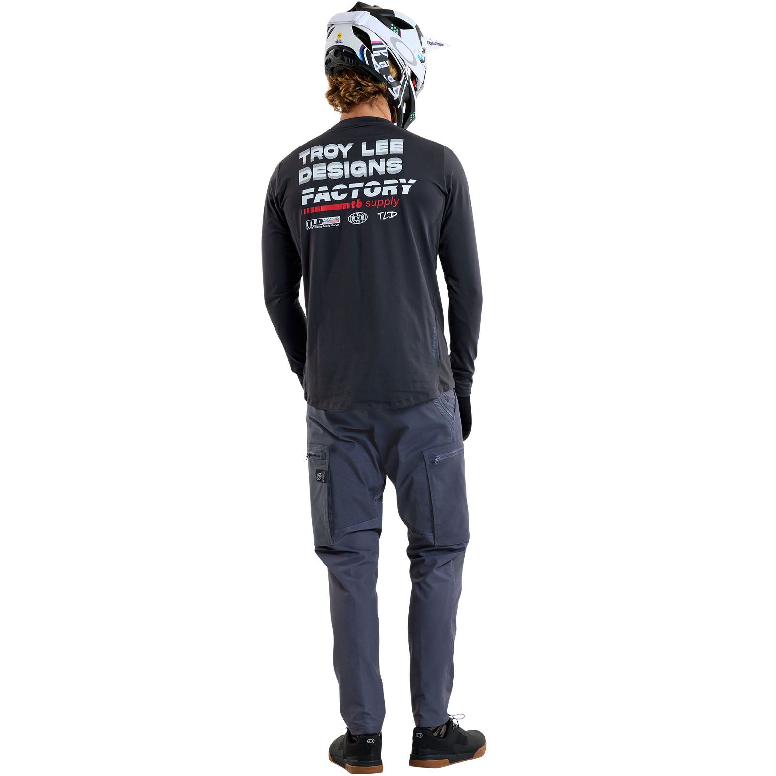 TLD Ruckus Long Sleeve Ride Tee Factory Carbon