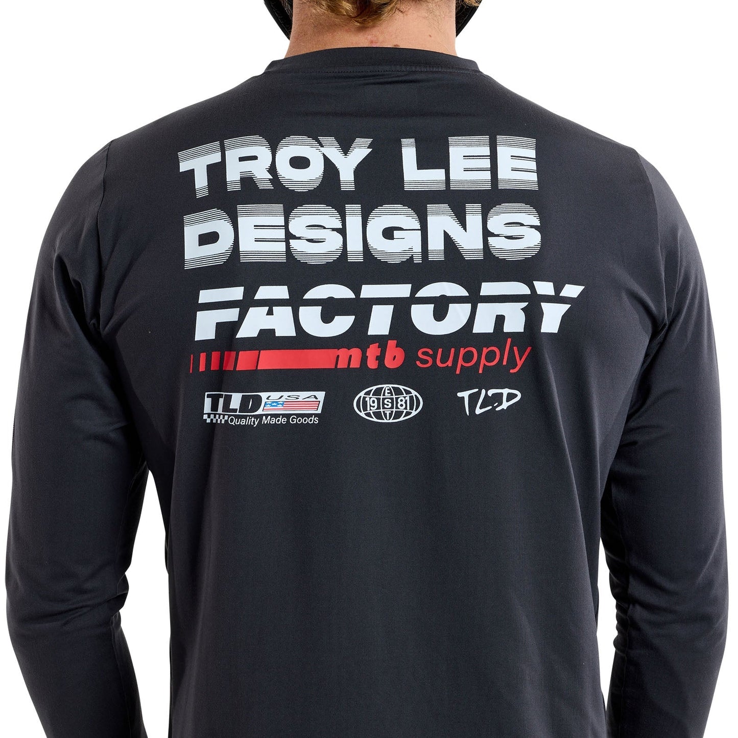 TLD Ruckus Long Sleeve Ride Tee Factory Carbon