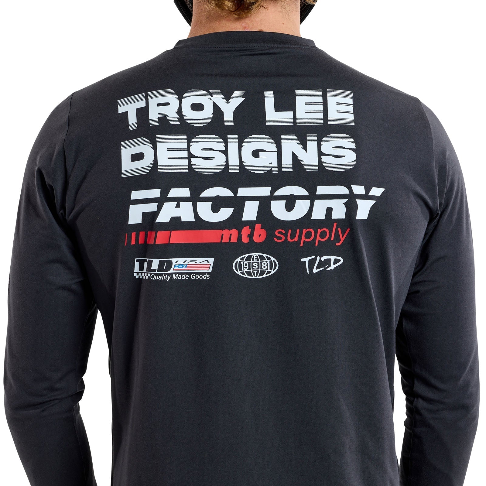 TLD Ruckus Long Sleeve Ride Tee Factory Carbon