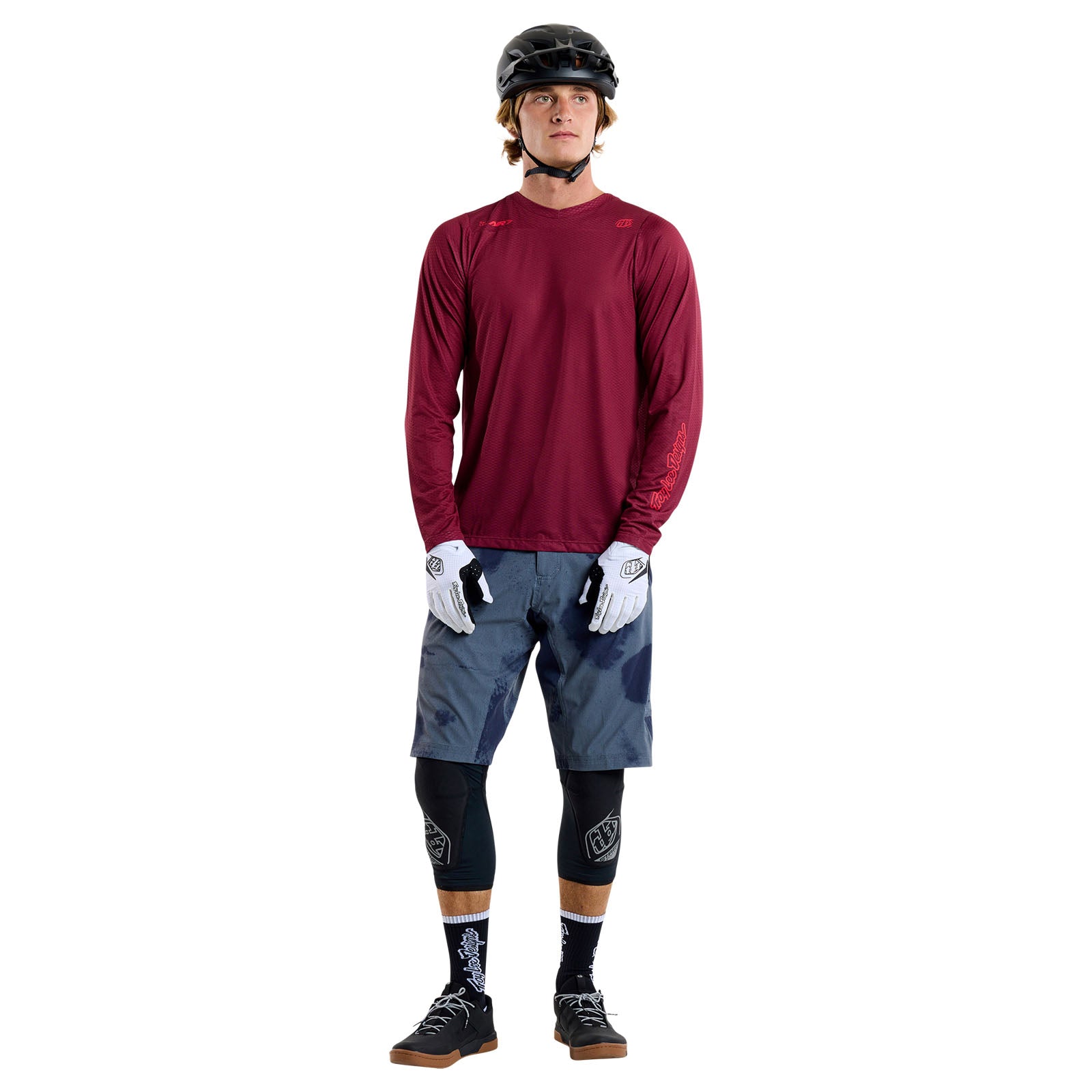 TLD Skyline Air LS Jersey Mono Oxblood