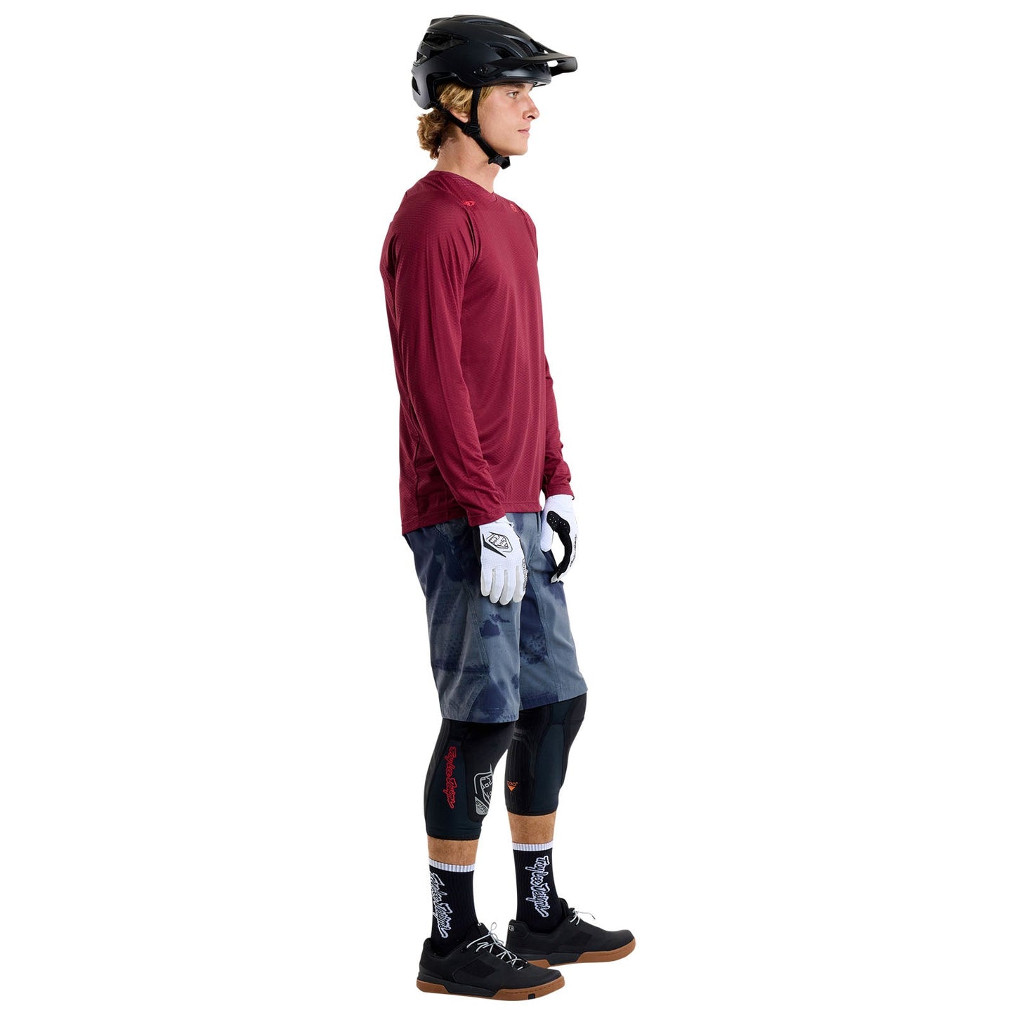 TLD Skyline Air LS Jersey Mono Oxblood