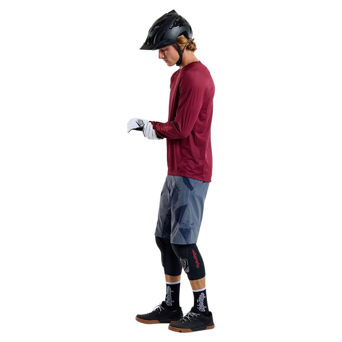 TLD Skyline Air LS Jersey Mono Oxblood