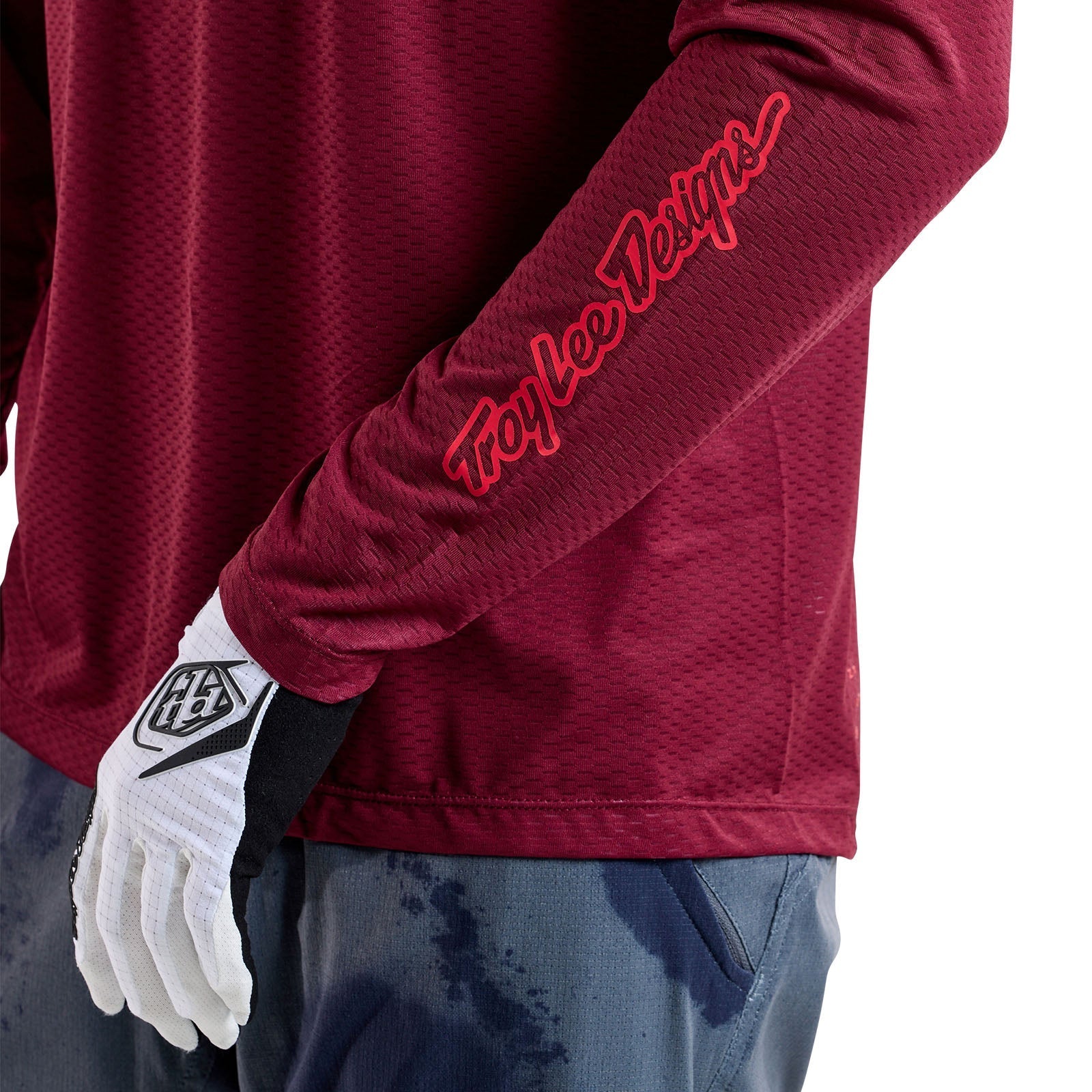 TLD Skyline Air LS Jersey Mono Oxblood