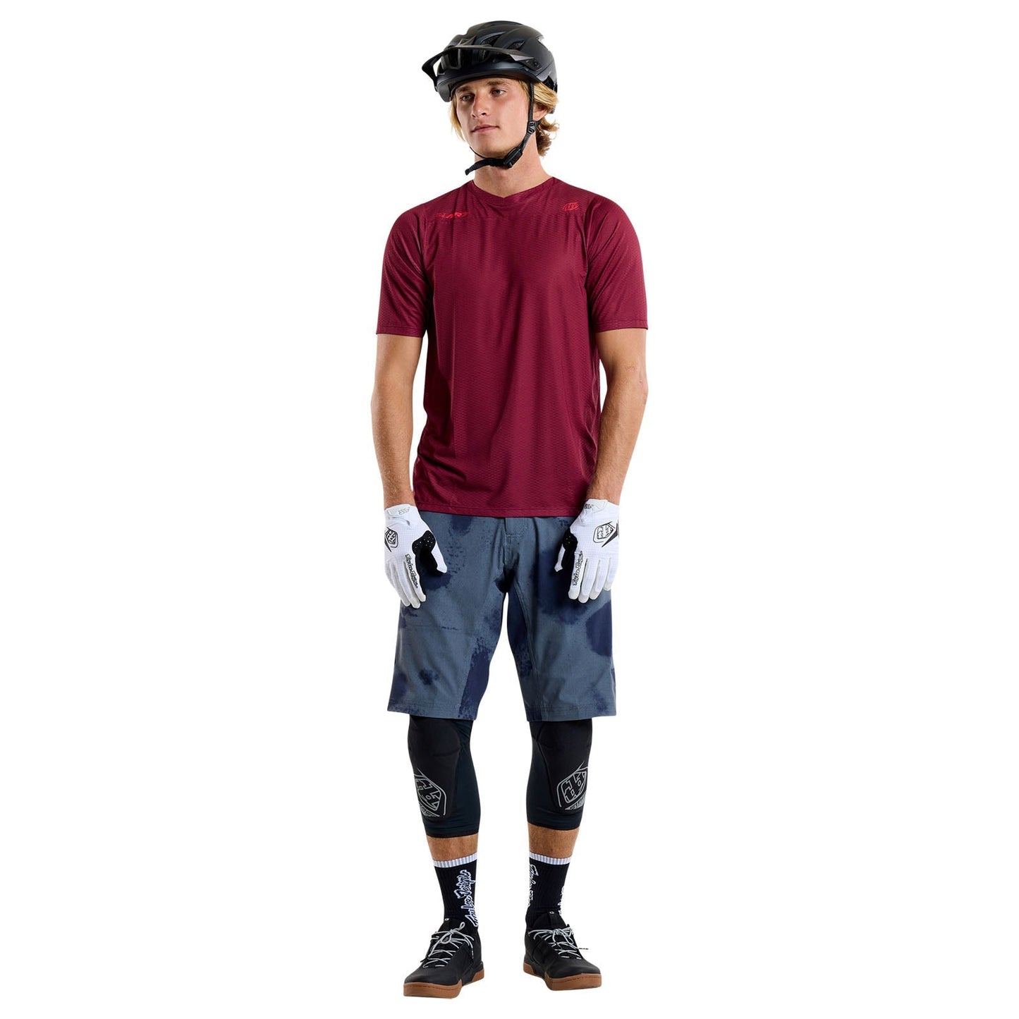 TLD Skyline Air SS Jersey Mono Oxblood