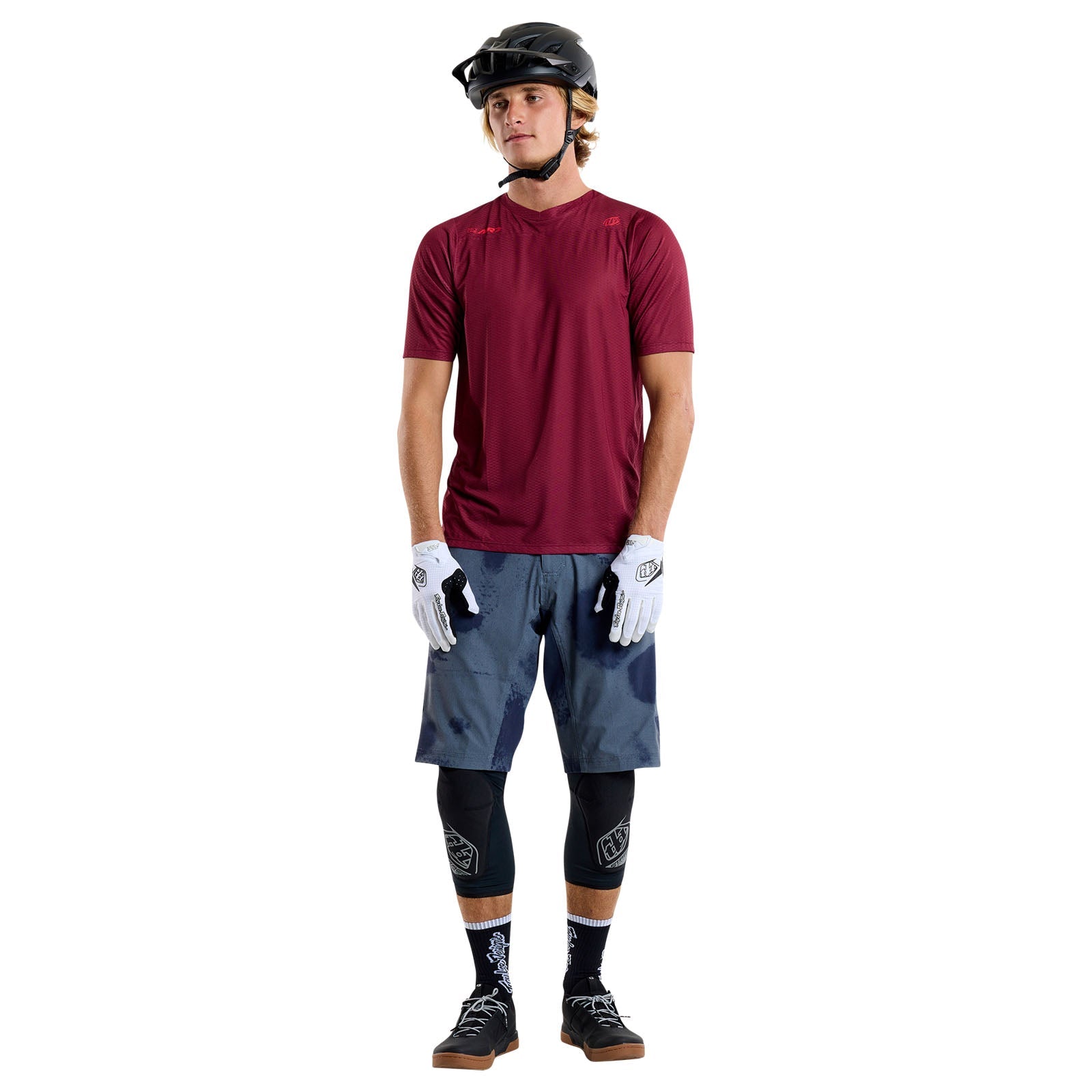 TLD Skyline Air SS Jersey Mono Oxblood
