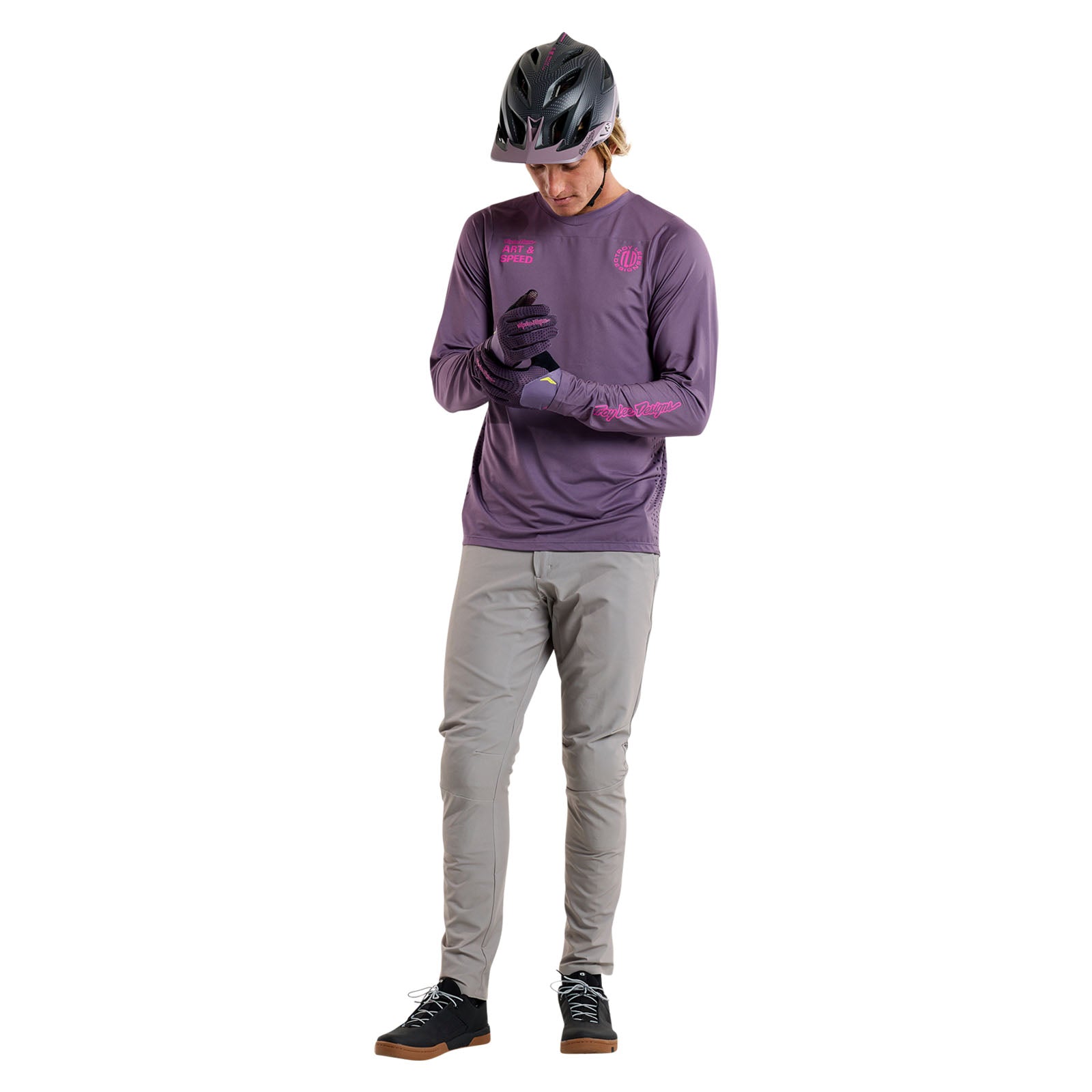TLD Skyline LS Jersey Radioscape Deep Purple