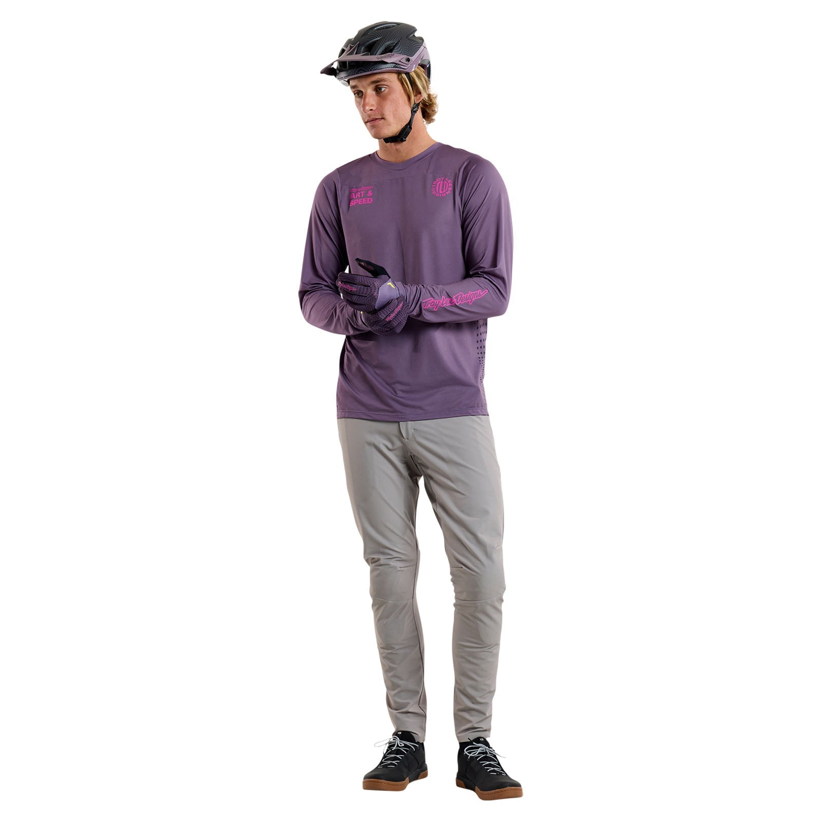 TLD Skyline LS Jersey Radioscape Deep Purple