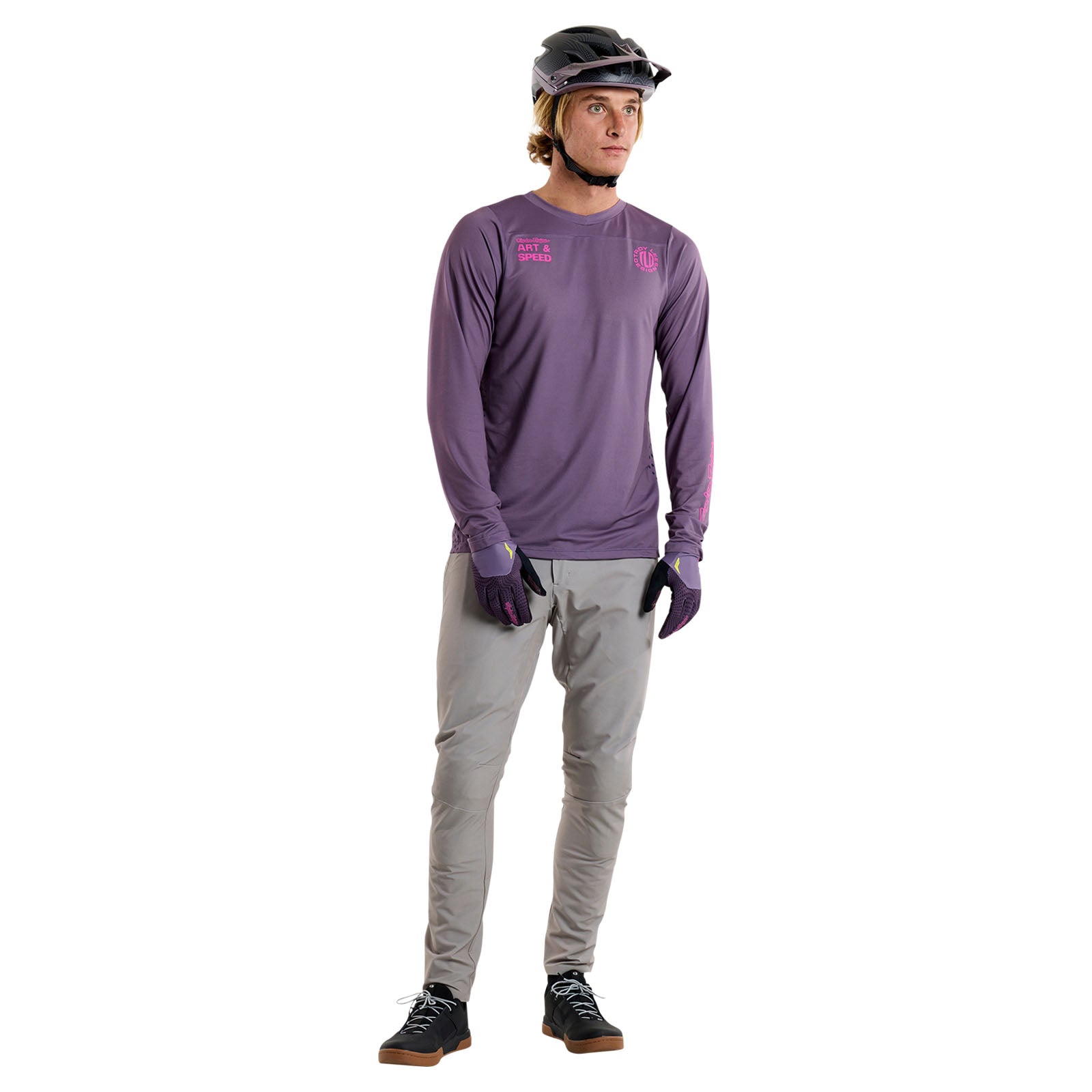 TLD Skyline LS Jersey Radioscape Deep Purple