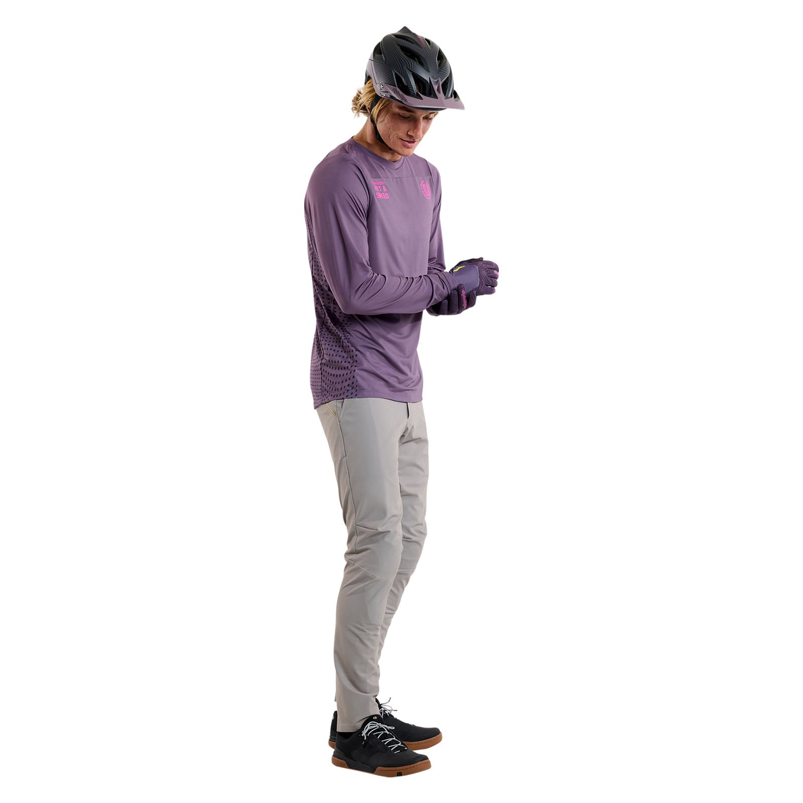 TLD Skyline LS Jersey Radioscape Deep Purple