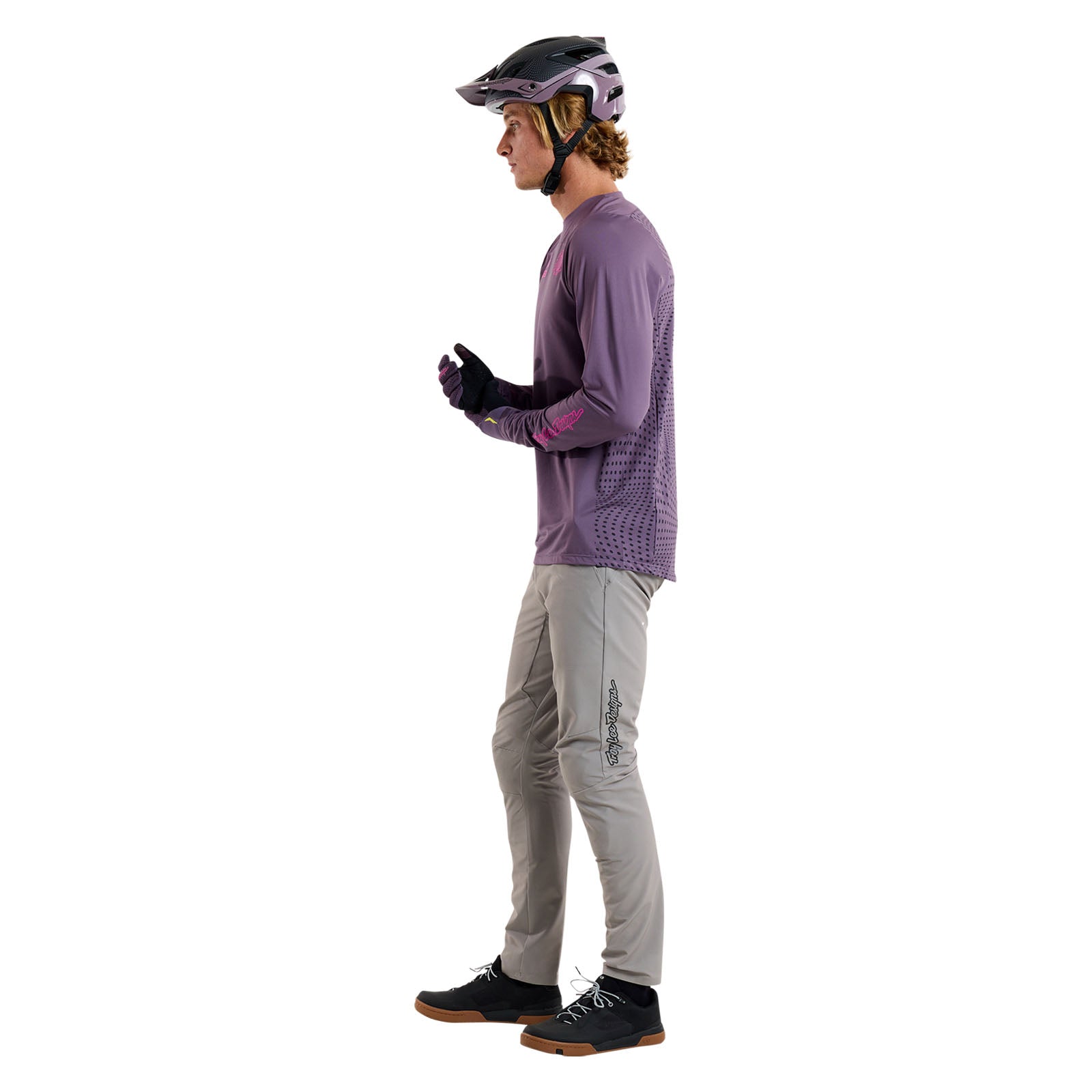 TLD Skyline LS Jersey Radioscape Deep Purple