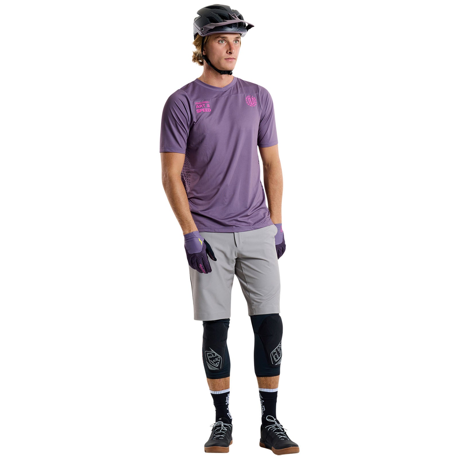 TLD Skyline SS Jersey Radioscape Deep Purp