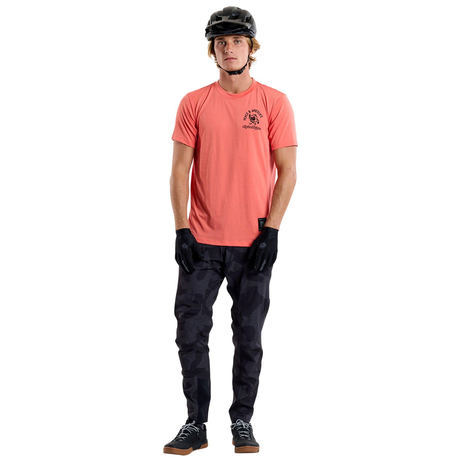 TLD Skyline Short Sleeve Ride Tee P&w Melon