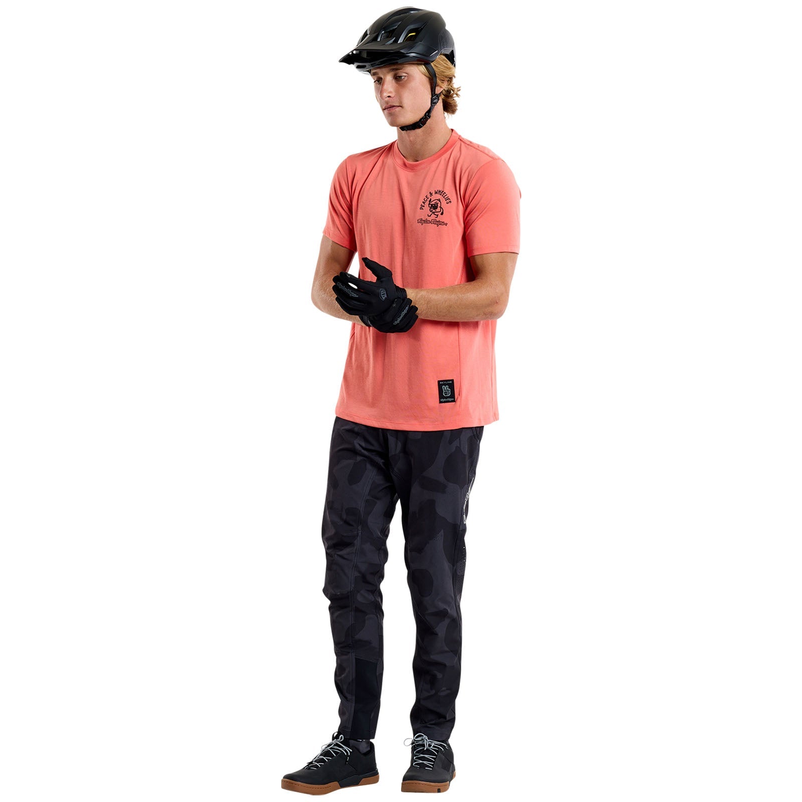TLD Skyline Short Sleeve Ride Tee P&w Melon