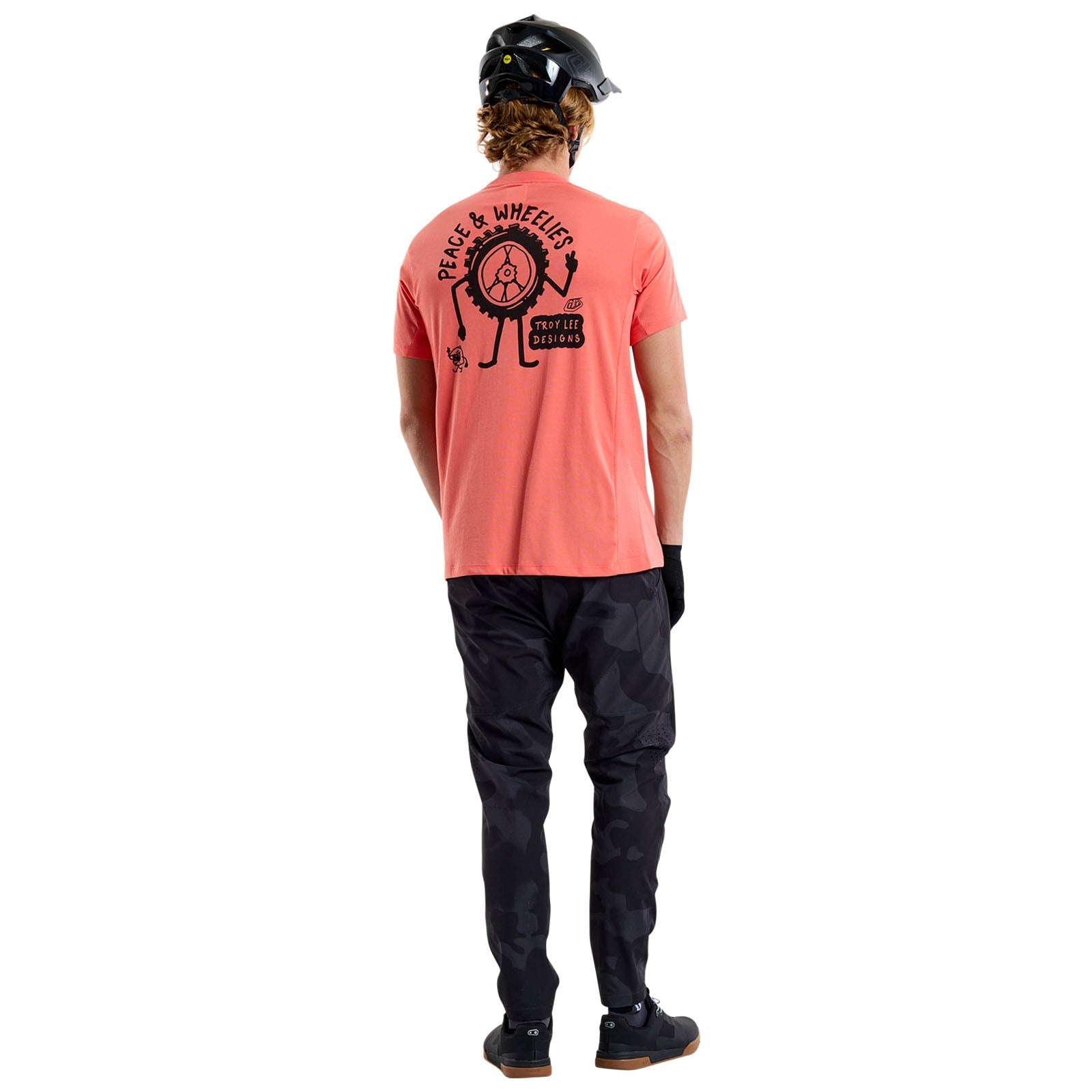 TLD Skyline Short Sleeve Ride Tee P&w Melon