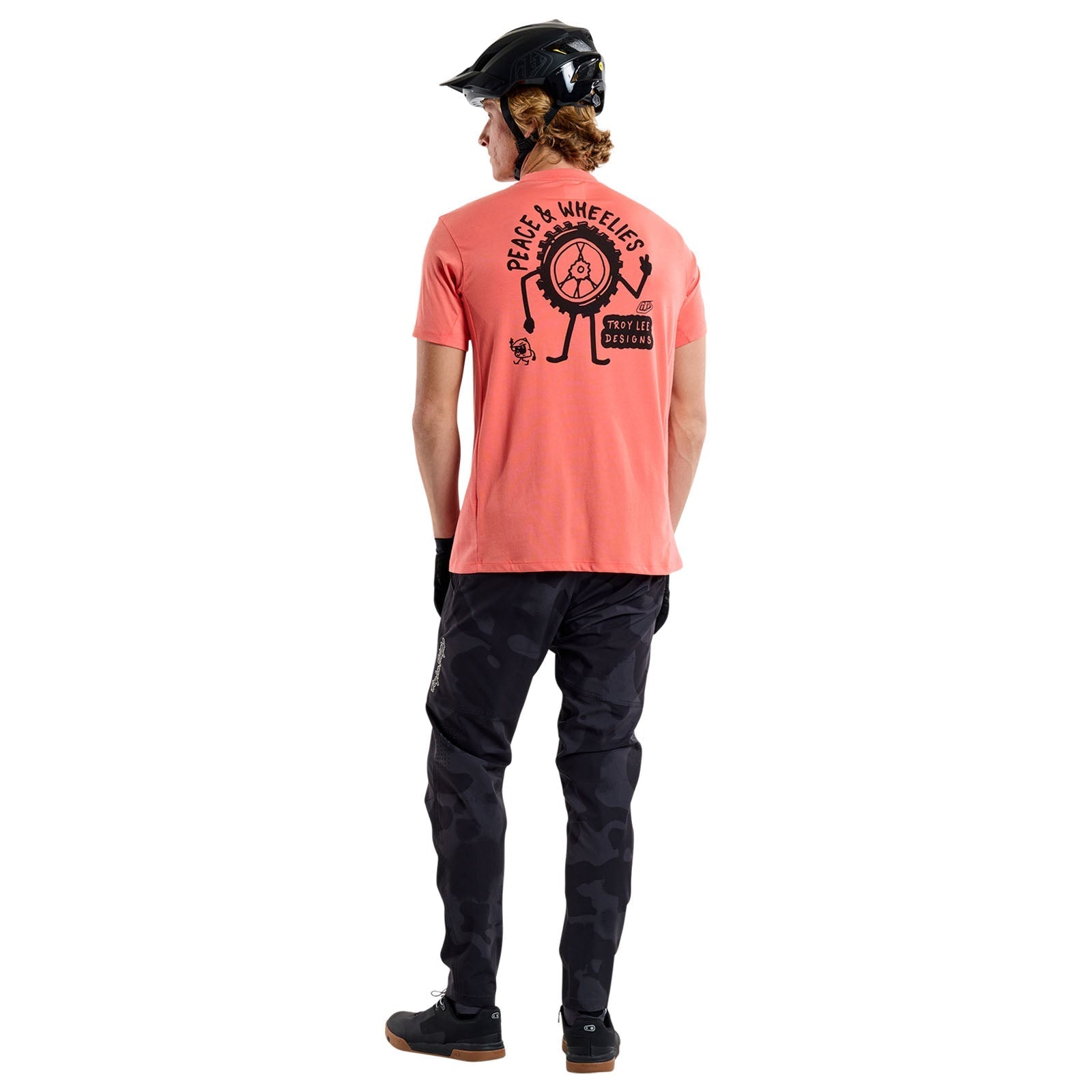 TLD Skyline Short Sleeve Ride Tee P&w Melon