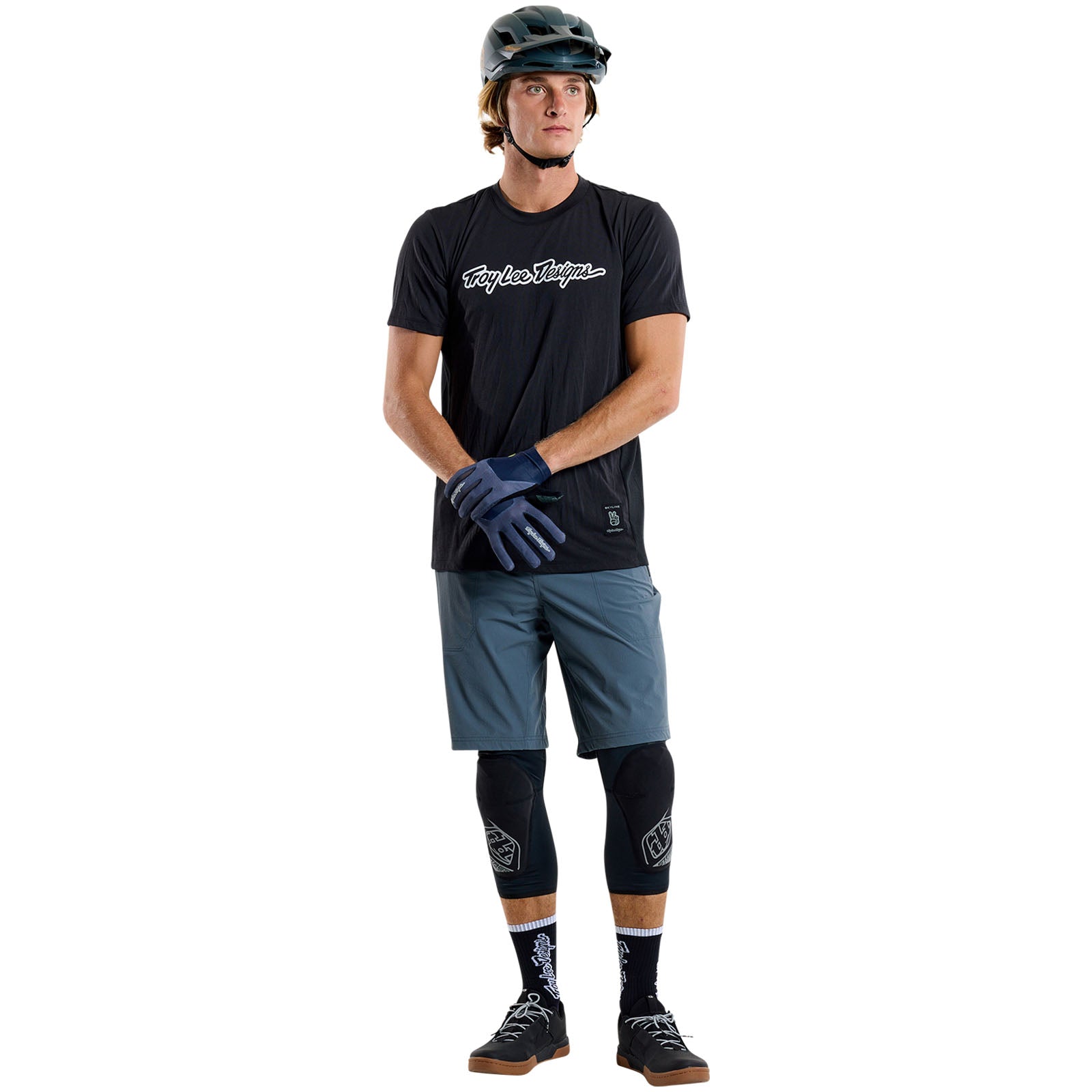 TLD Skyline Short Sleeve Ride Tee Signature Black