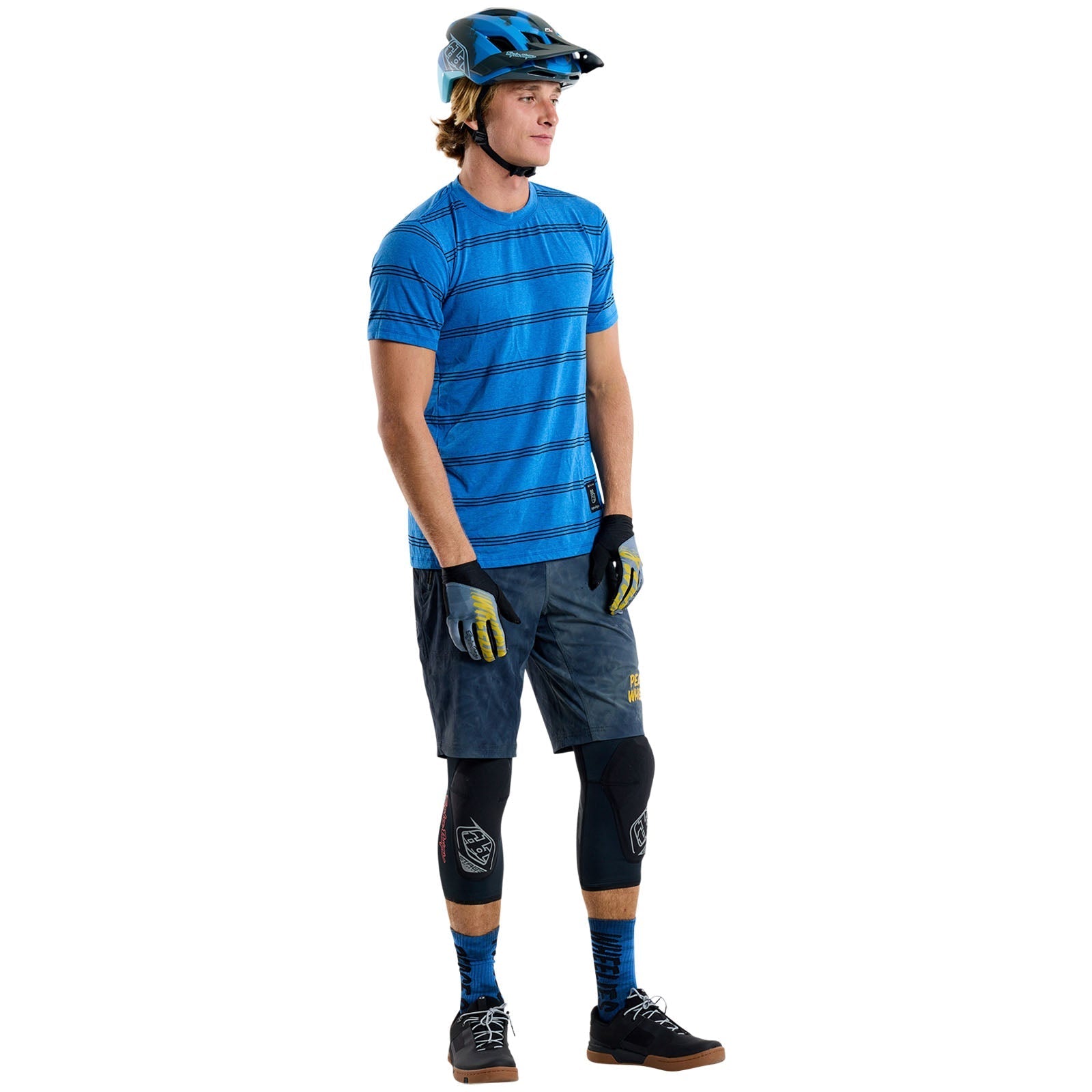 TLD Skyline Short Sleeve Ride Tee Washed Out Cobalt