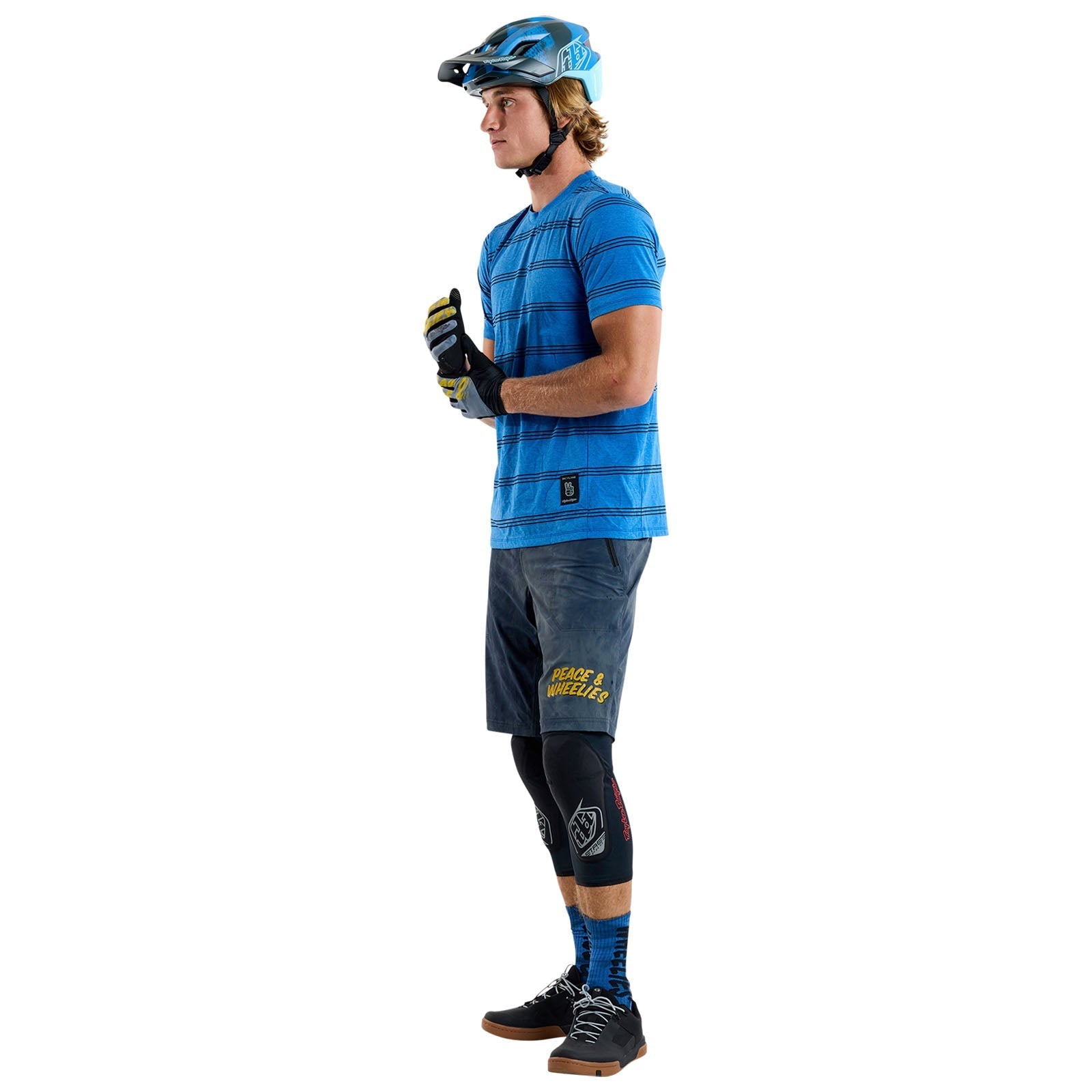 TLD Skyline Short Sleeve Ride Tee Washed Out Cobalt
