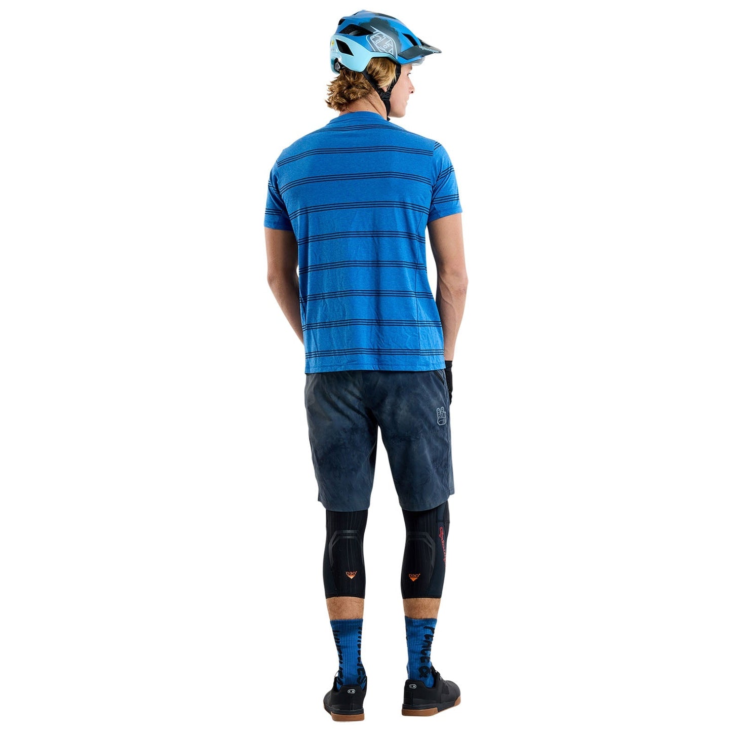 TLD Skyline Short Sleeve Ride Tee Washed Out Cobalt