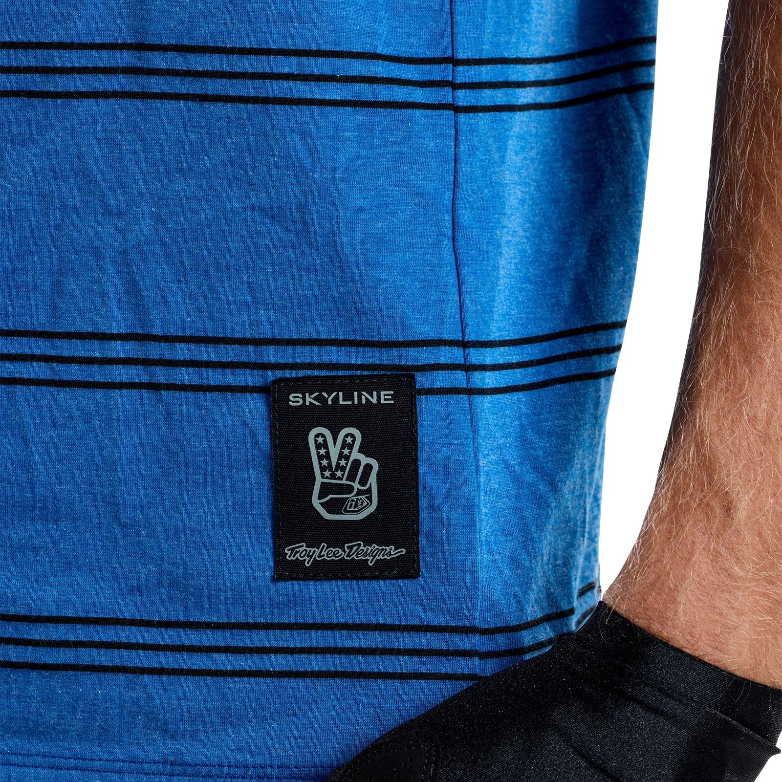TLD Skyline Short Sleeve Ride Tee Washed Out Cobalt