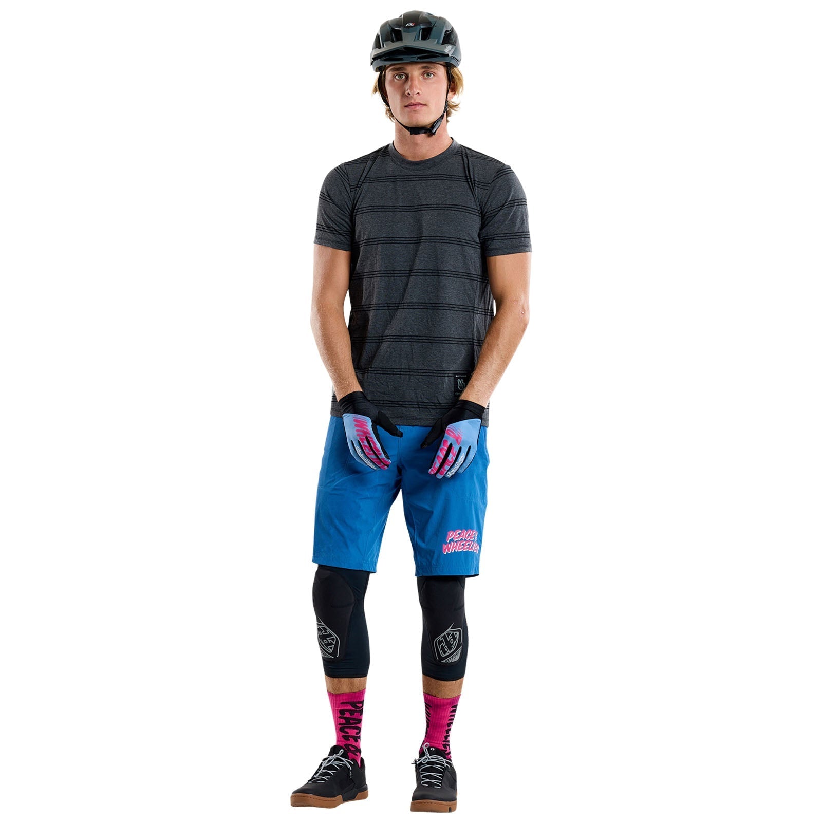 TLD Skyline Short Sleeve Ride Tee Washed Out Dark Cloud
