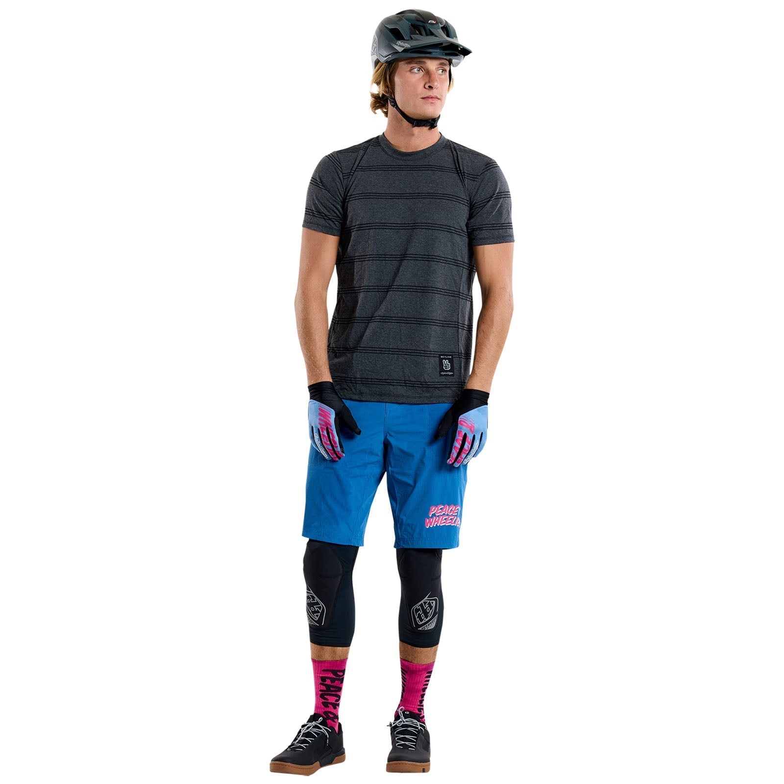 TLD Skyline Short Sleeve Ride Tee Washed Out Dark Cloud