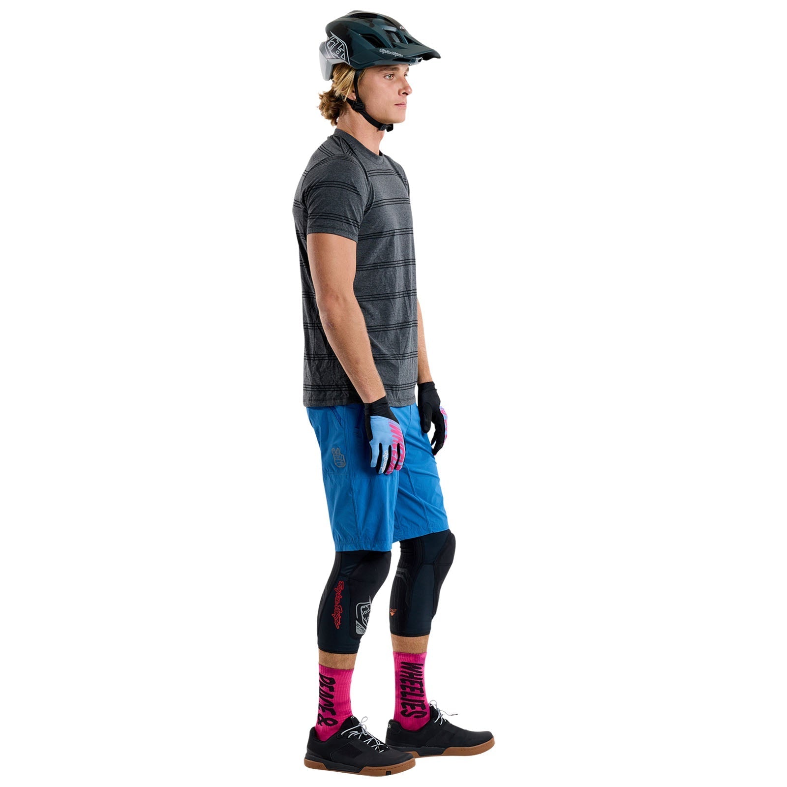 TLD Skyline Short Sleeve Ride Tee Washed Out Dark Cloud