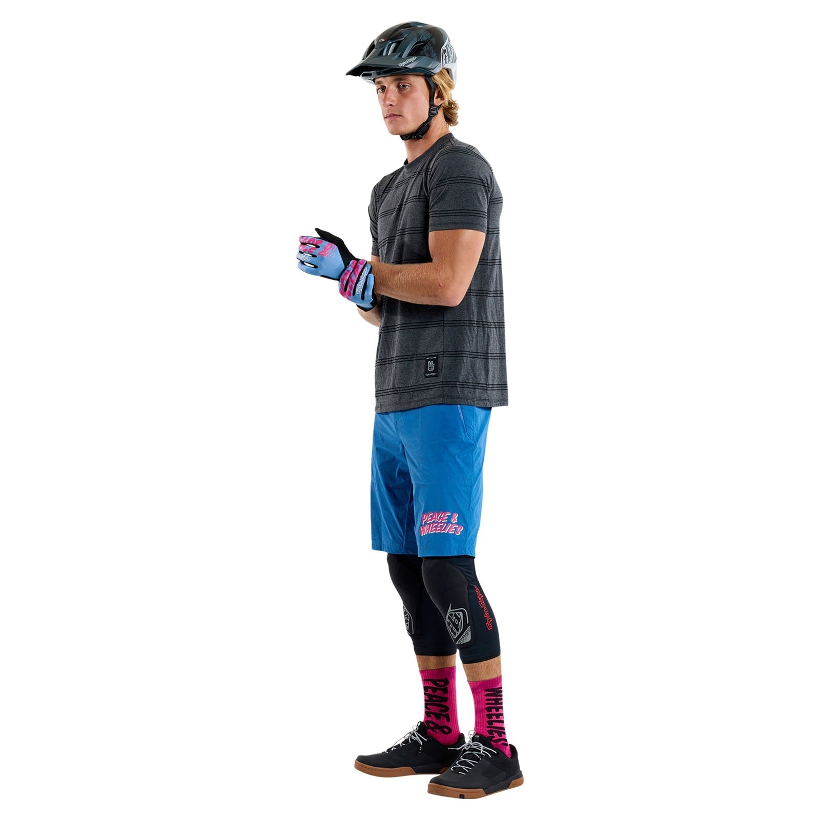 TLD Skyline Short Sleeve Ride Tee Washed Out Dark Cloud