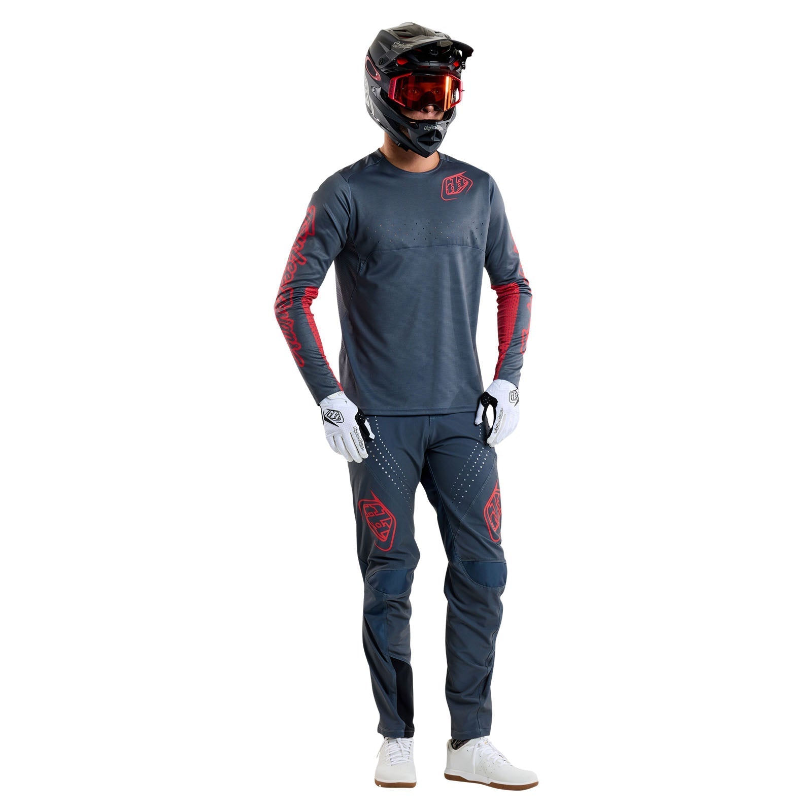 TLD Sprint Jersey Mono Steel Blue