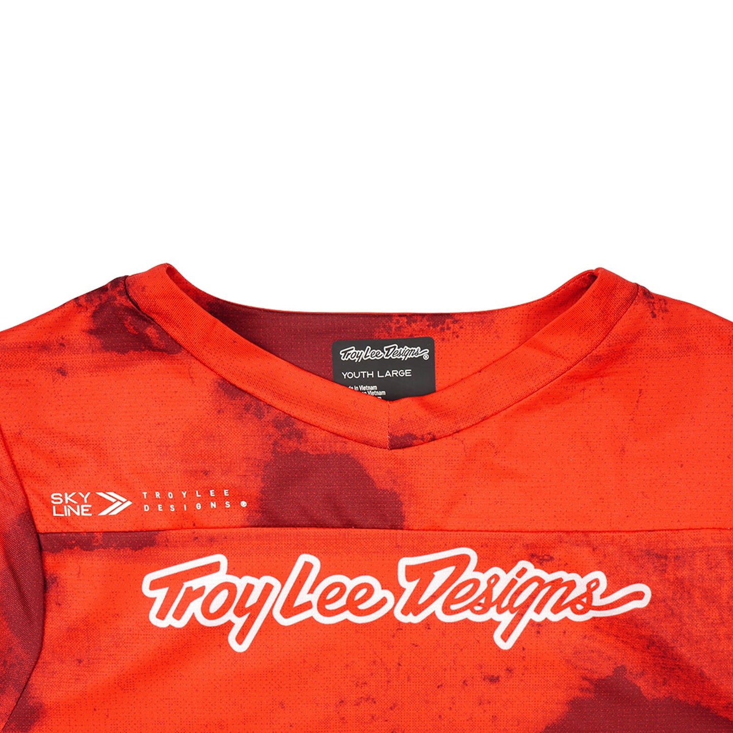 TLD Youth Skyline SS Jersey Flared Fiery Red