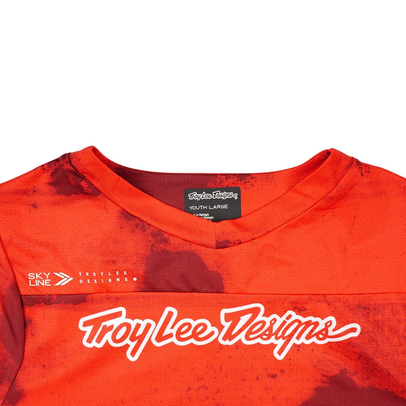 TLD Youth Skyline SS Jersey Flared Fiery Red