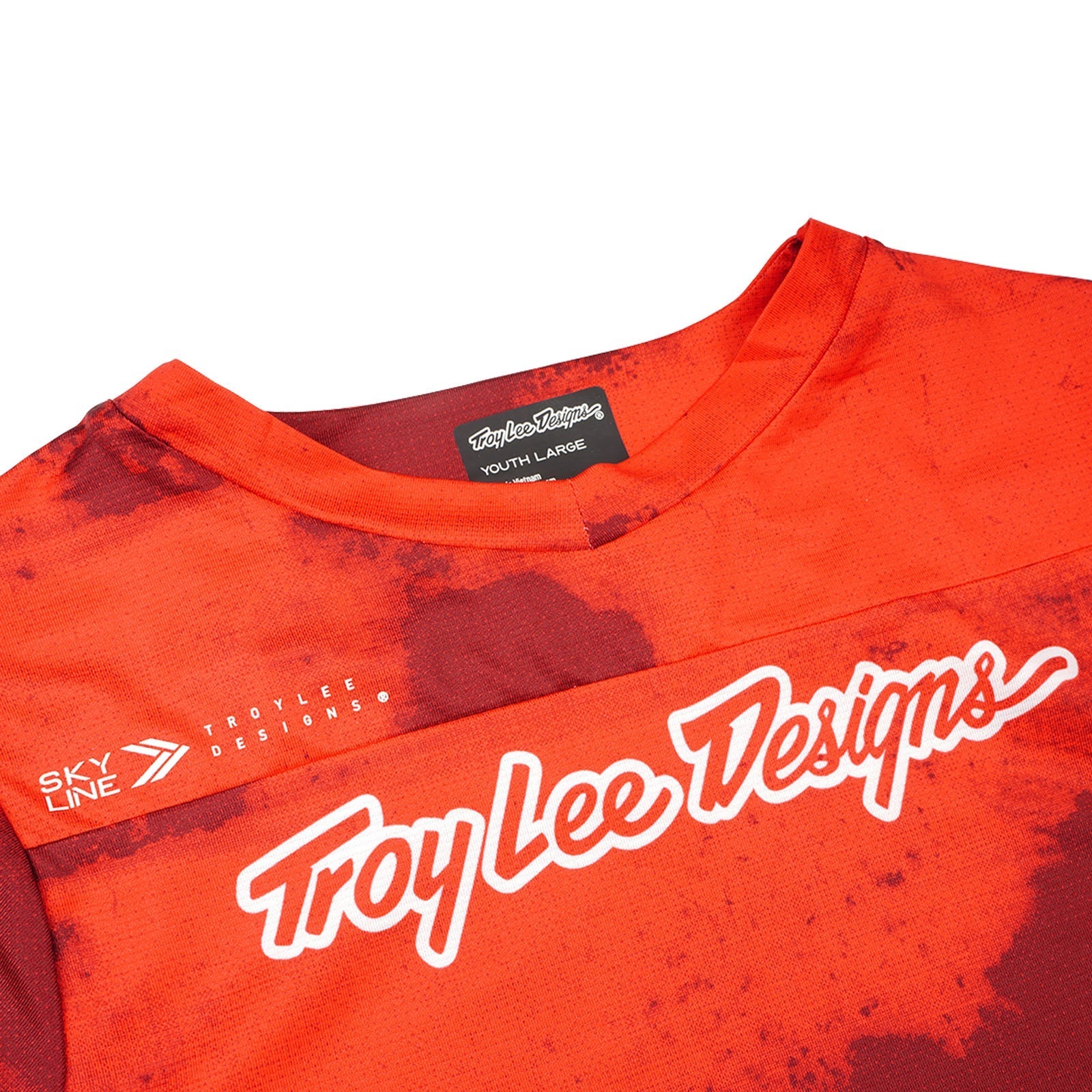 TLD Youth Skyline SS Jersey Flared Fiery Red