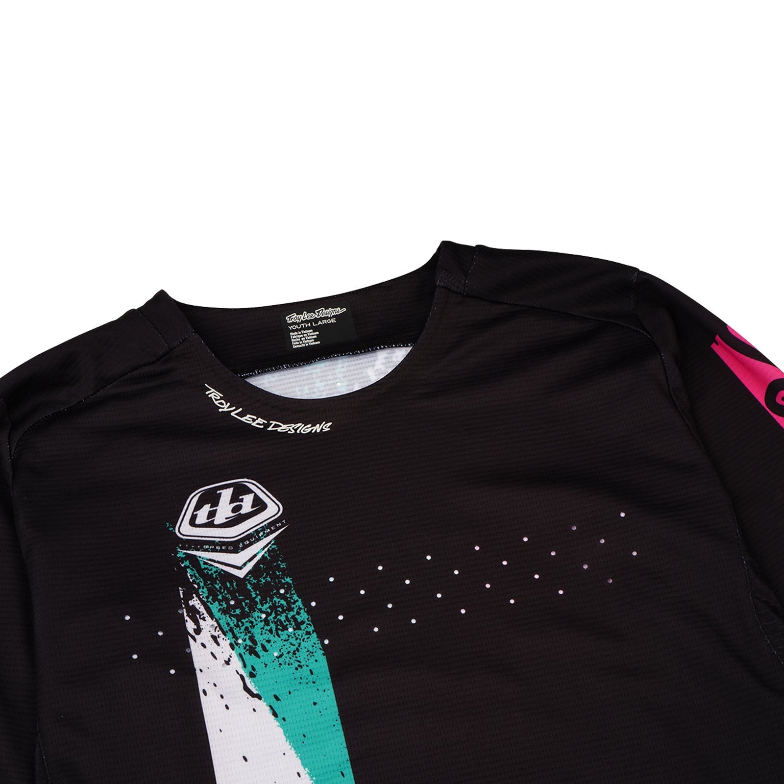 TLD Youth Sprint Jersey Full Pull Black