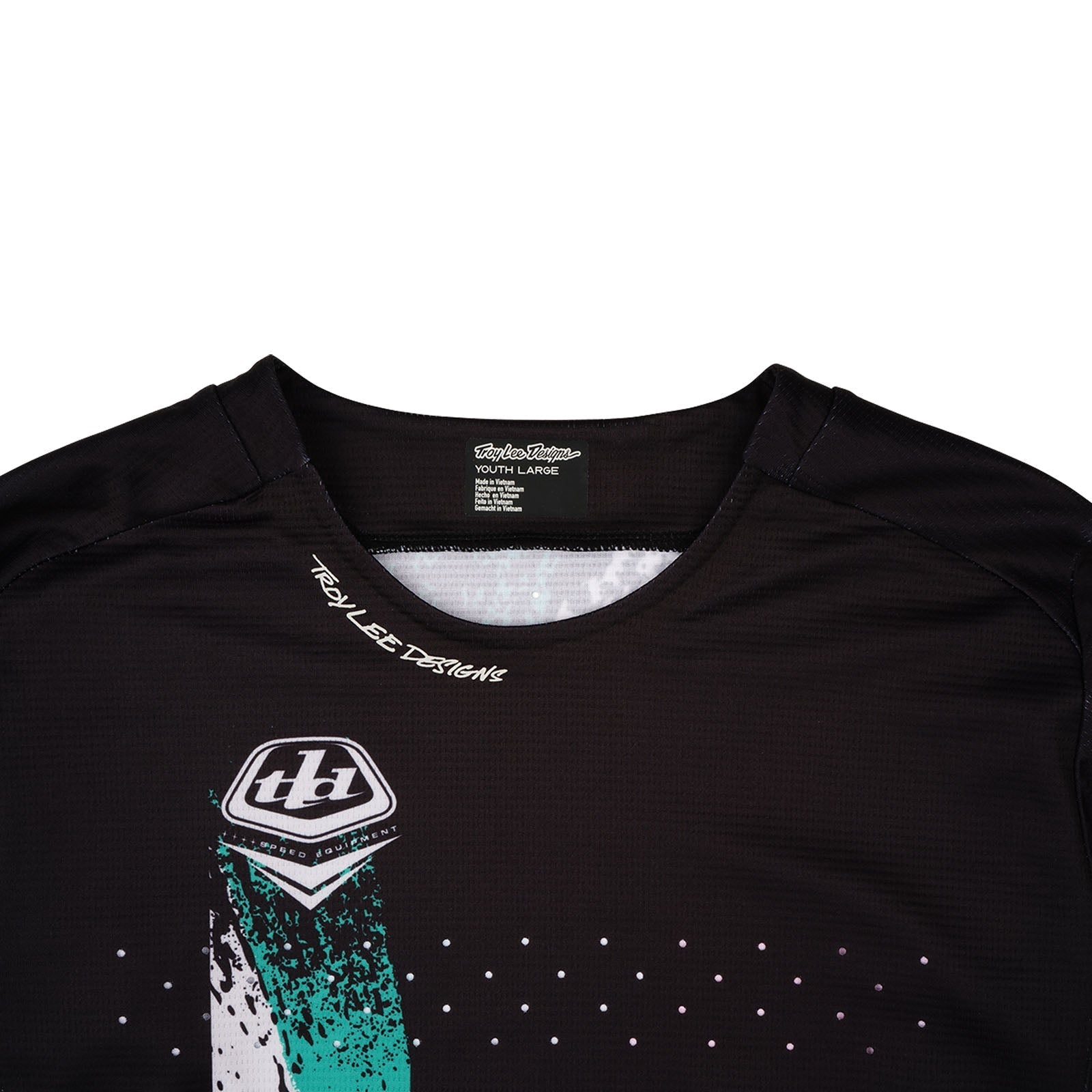TLD Youth Sprint Jersey Full Pull Black