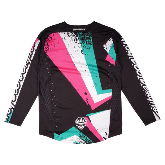 TLD Youth Sprint Jersey Full Pull Black