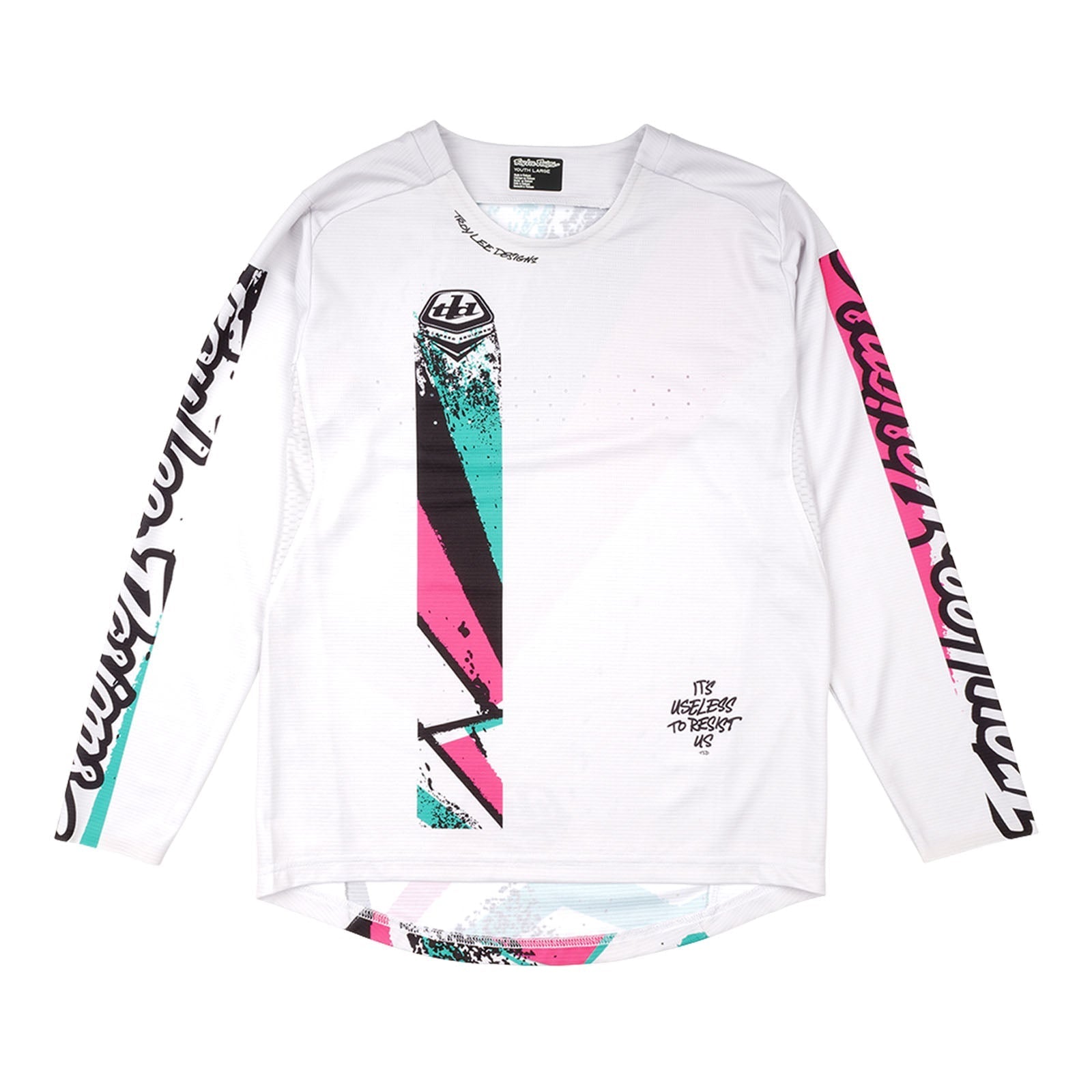 TLD Youth Sprint Jersey Full Pull Chalk