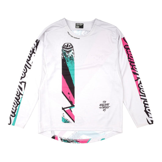 TLD Youth Sprint Jersey Full Pull Chalk
